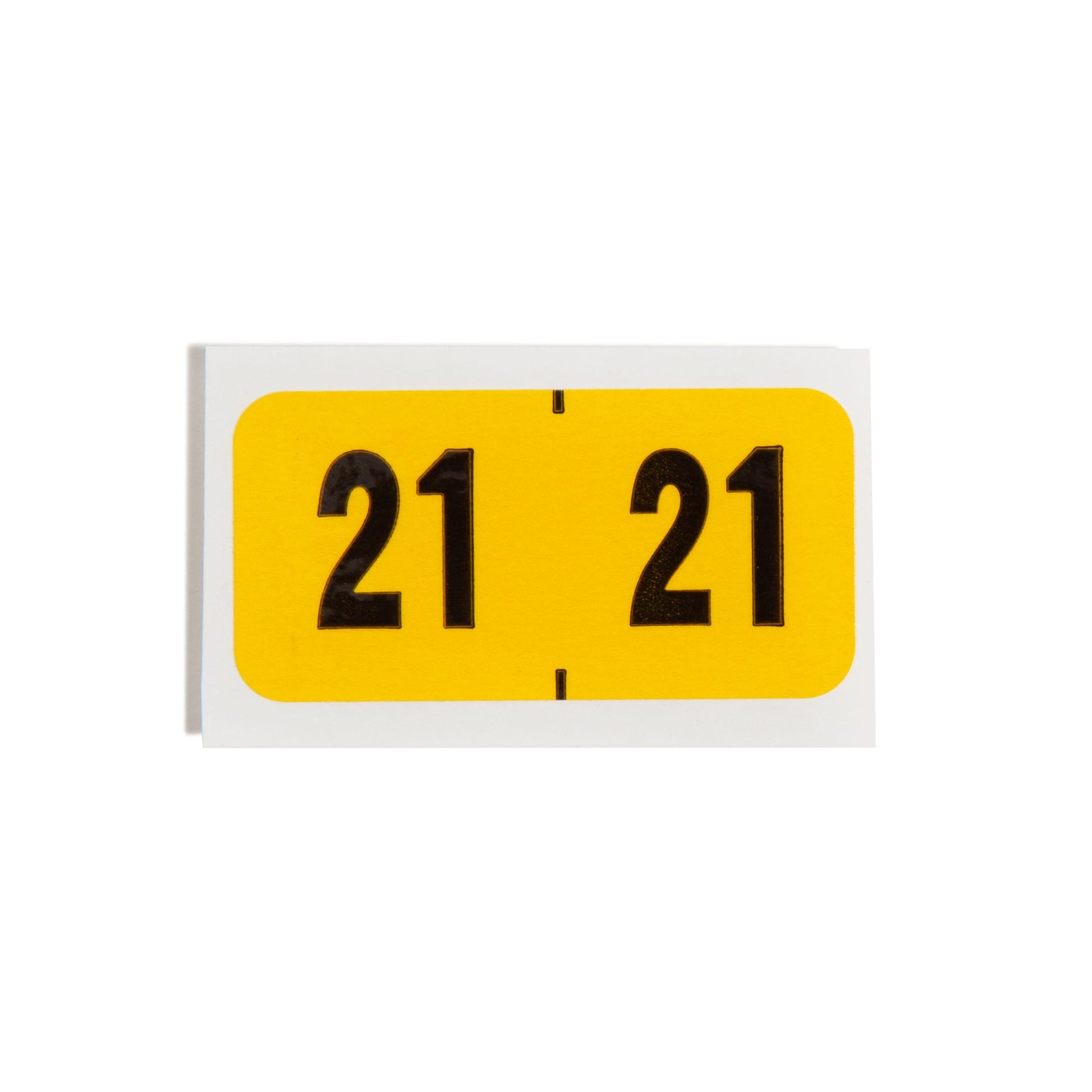 ETYJ Color-Coded Year Labels, Yellow Color, 1-1/2" X 3/4" Size, Set of 50, 086486683210