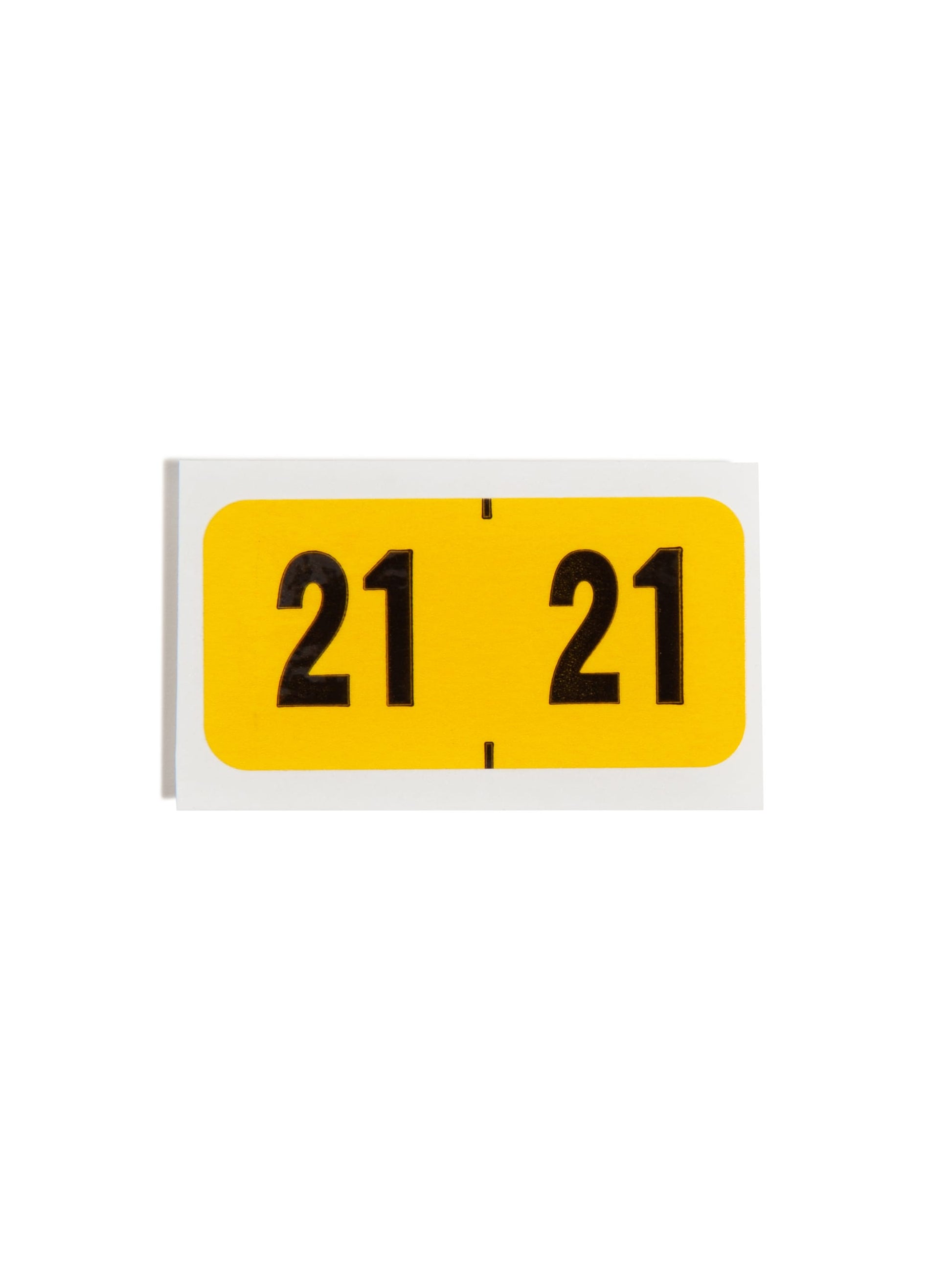 ETYJ Color-Coded Year Labels, Yellow Color, 1-1/2" X 3/4" Size, Set of 50, 086486683210