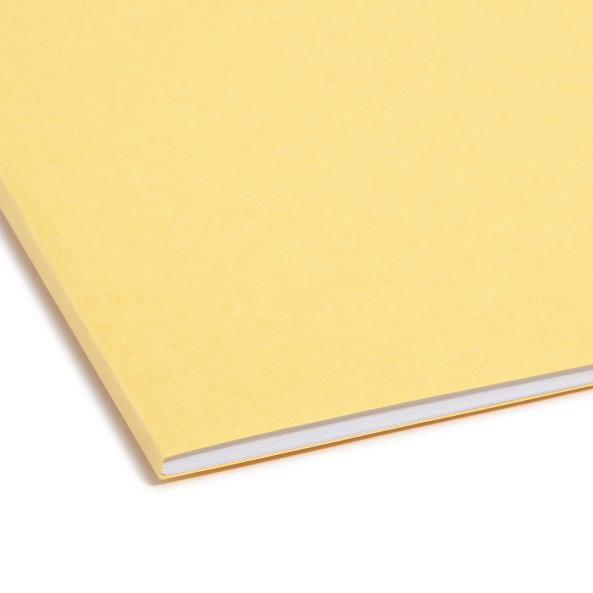 100% Recycled Reinforced Tab Fastener File Folders, Yellow Color, Letter Size, Set of 50, 086486129411