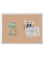 Metal Frame Cork Board, Silver, Brown, 23" x 17", 2' or Smaller, Brown, 23" X 17" Size, Set of 1, 812296020200