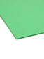 Reinforced Tab File Folders, Straight-Cut Tab, Green Color, Letter Size, Set of 100, 086486121101