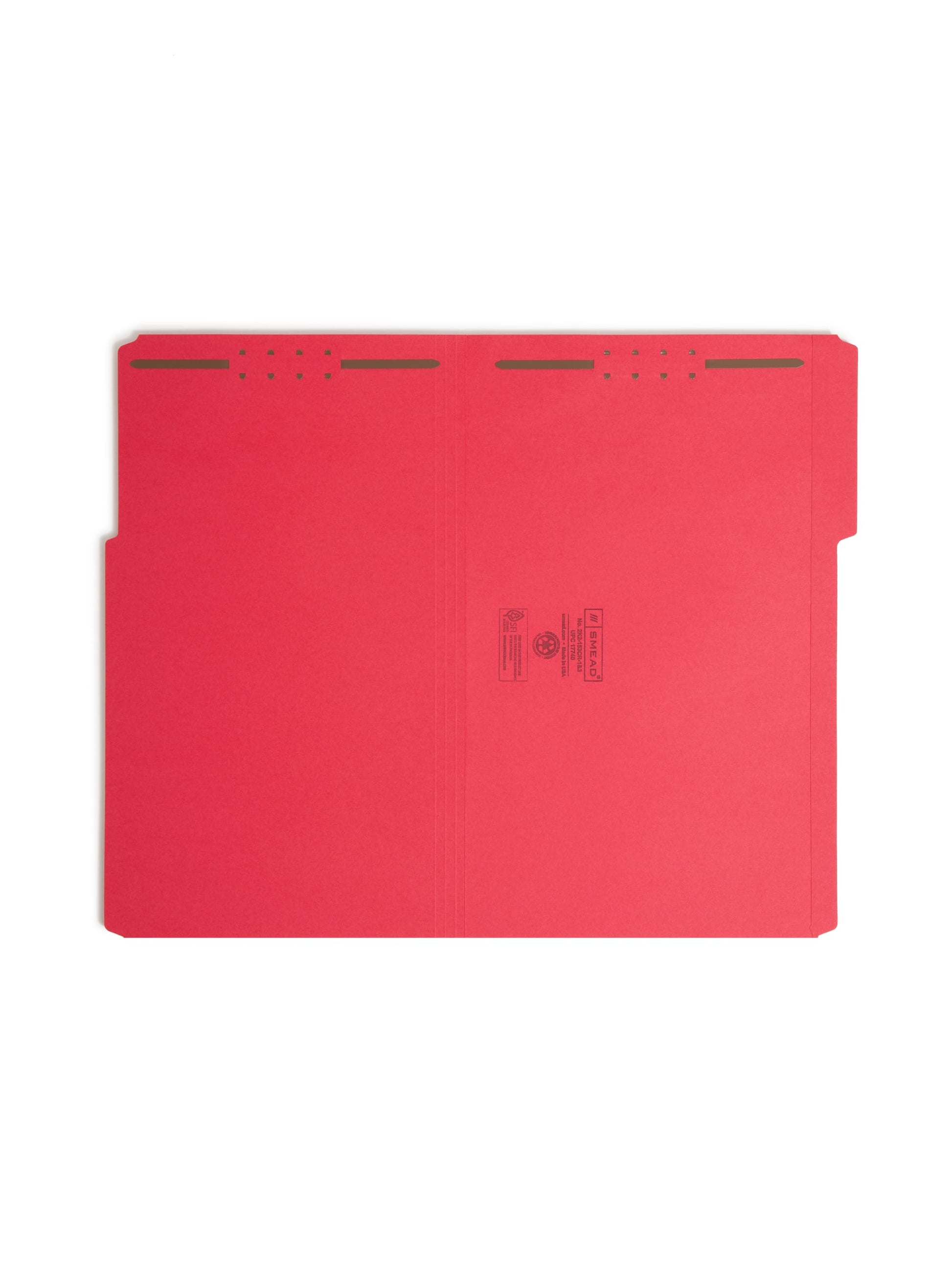 Reinforced Tab Fastener File Folders, 1/3-Cut Tab, 2 FastenersReinforced Tab Fastener File Folders, 1/3 Cut, Red, Legal, Red, Legal Size, Set of 50, 086486177405