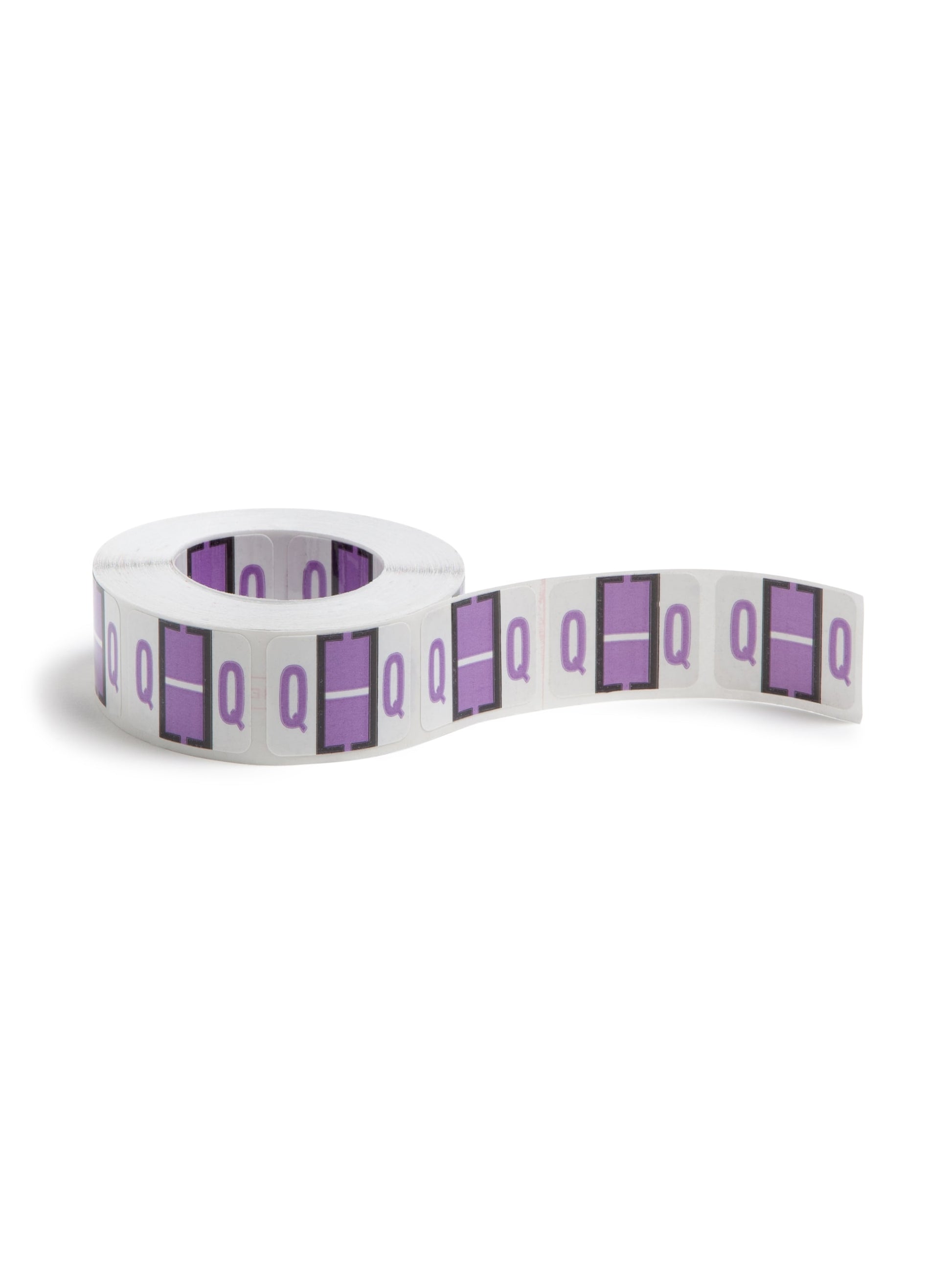 BCCR Bar Style Color-Coded Alphabetic Labels, A-Z Rolls, Lavender Color, 1-1/4" X 1" Size, Set of 1, 086486670876