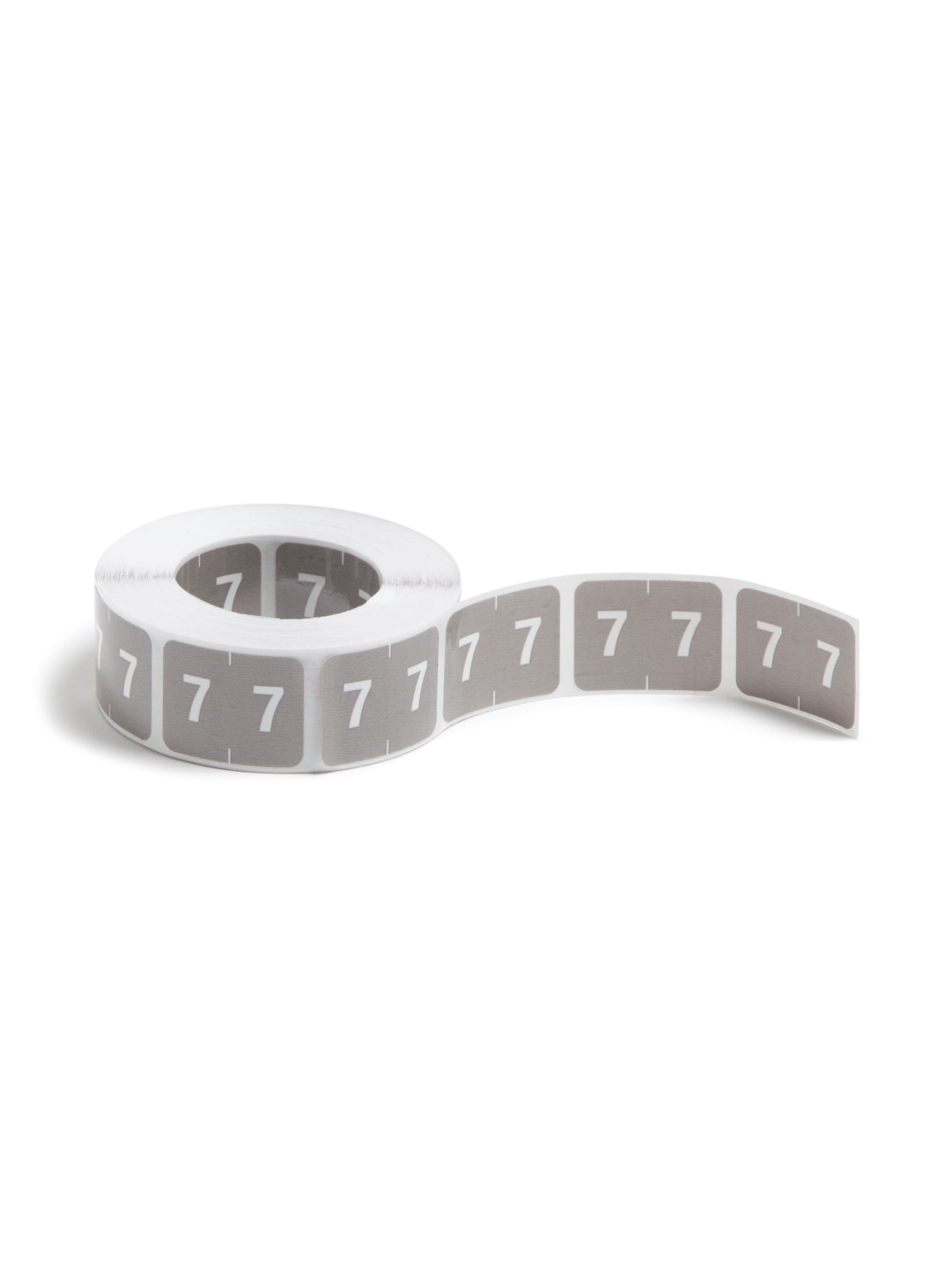 DCCRN Color-Coded Numeric Labels - Rolls, Gray Color, 1-1/4" X 1" Size, Set of 50, 086486673471