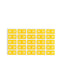 ETS Color-Coded Year Labels - Sheets, Yellow Color, 1" X 1/2" Size, Set of 250, 086486679206