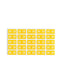 ETS Color-Coded Year Labels - Sheets, Yellow Color, 1" X 1/2" Size, 086486679206