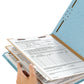 Pressboard Classification File Folders, 2 Dividers, 2 inch Expansion, Blue Color, Legal Size, Set of 5, 086486190480