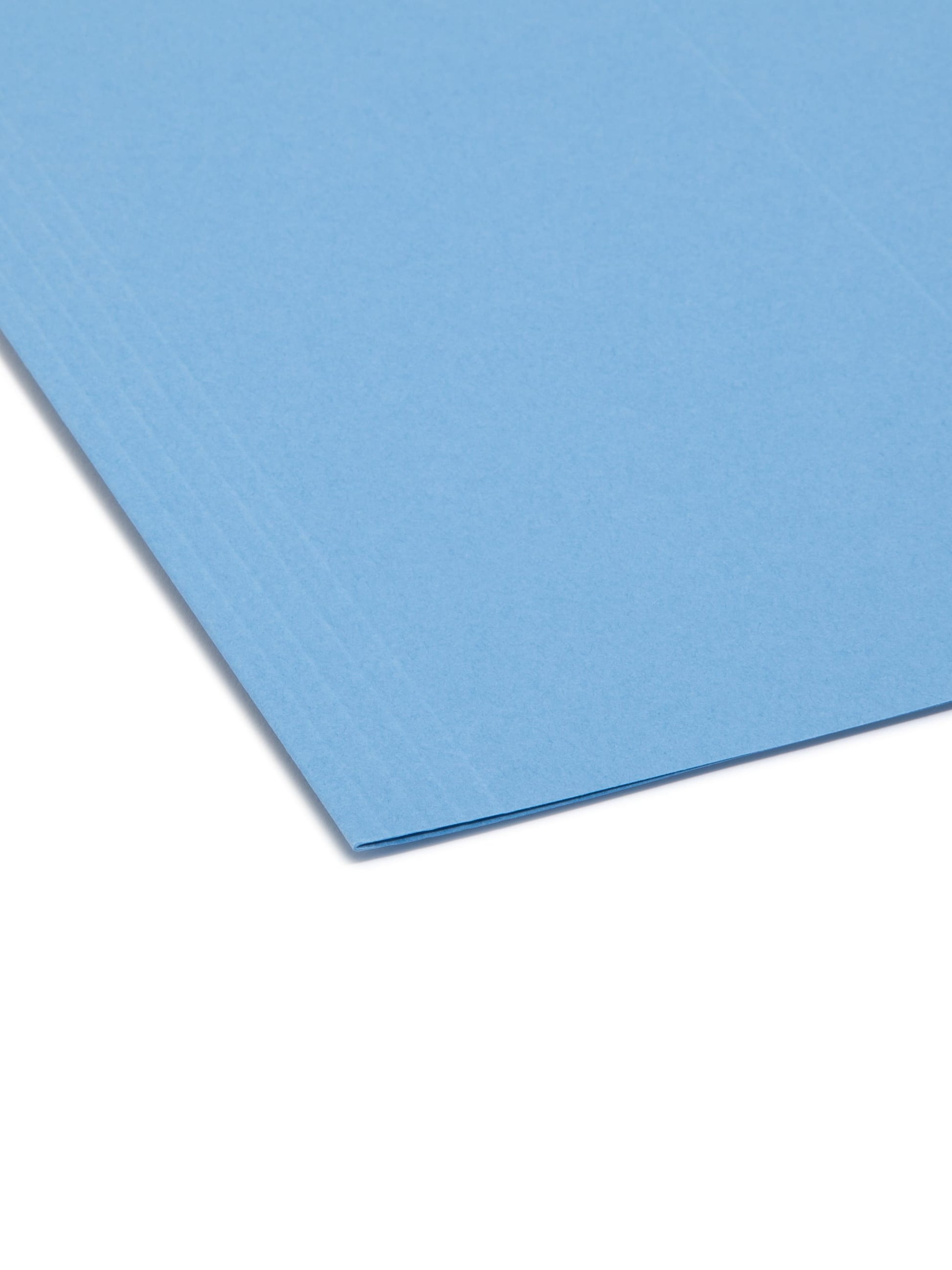 Standard Hanging File Folders with 1/3-Cut Tabs, Blue Color, Letter Size, Set of 25, 086486640213