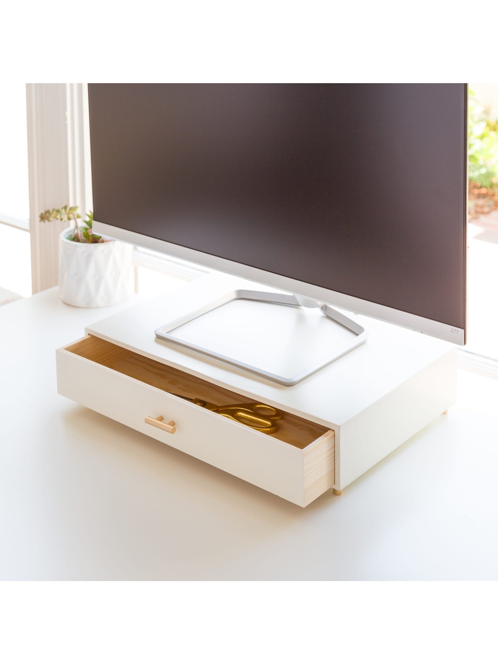 Juliet Monitor Stand, Juliet, White, White, Set of 1, 843463134604