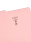 Reinforced Tab File Folders, 1/3-Cut Tab, Pink Color, Letter Size, Set of 100, 086486126342