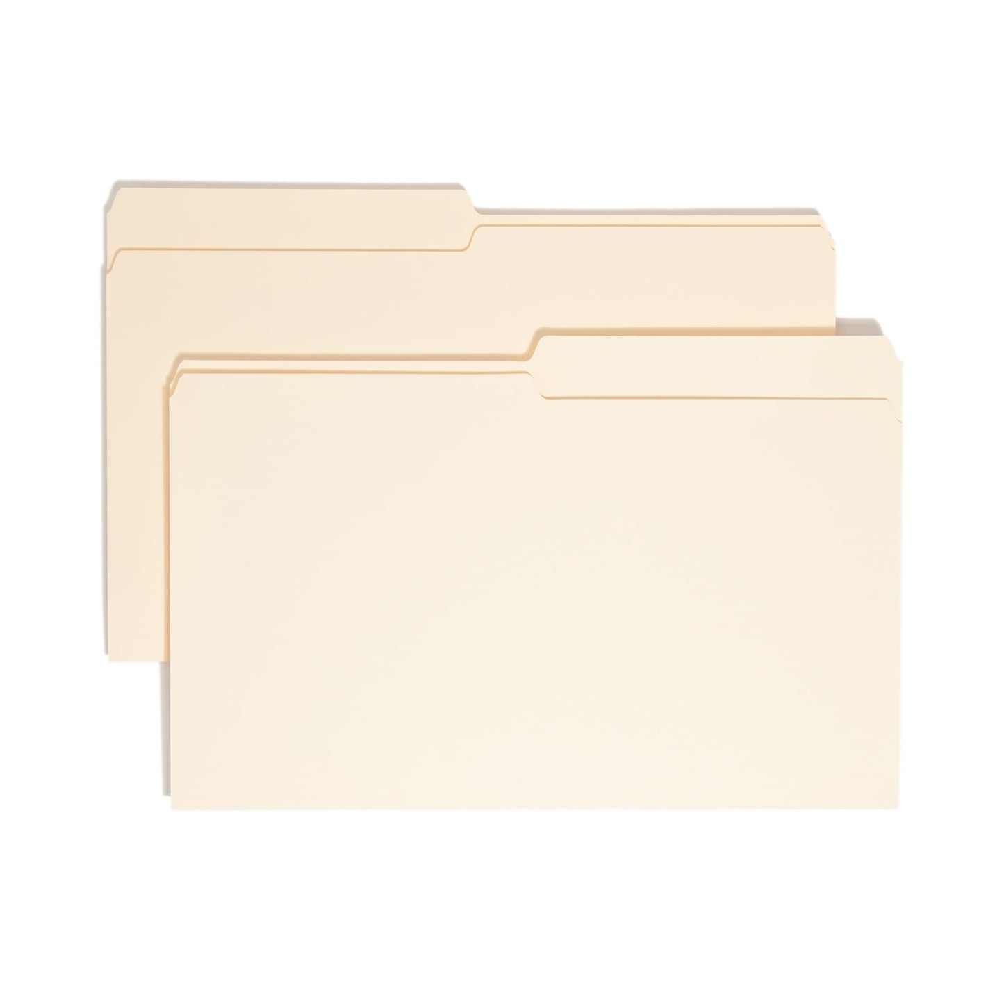 Standard File Folders, 1/2-Cut Tab, Manila Color, Legal Size, Set of 100, 086486153201