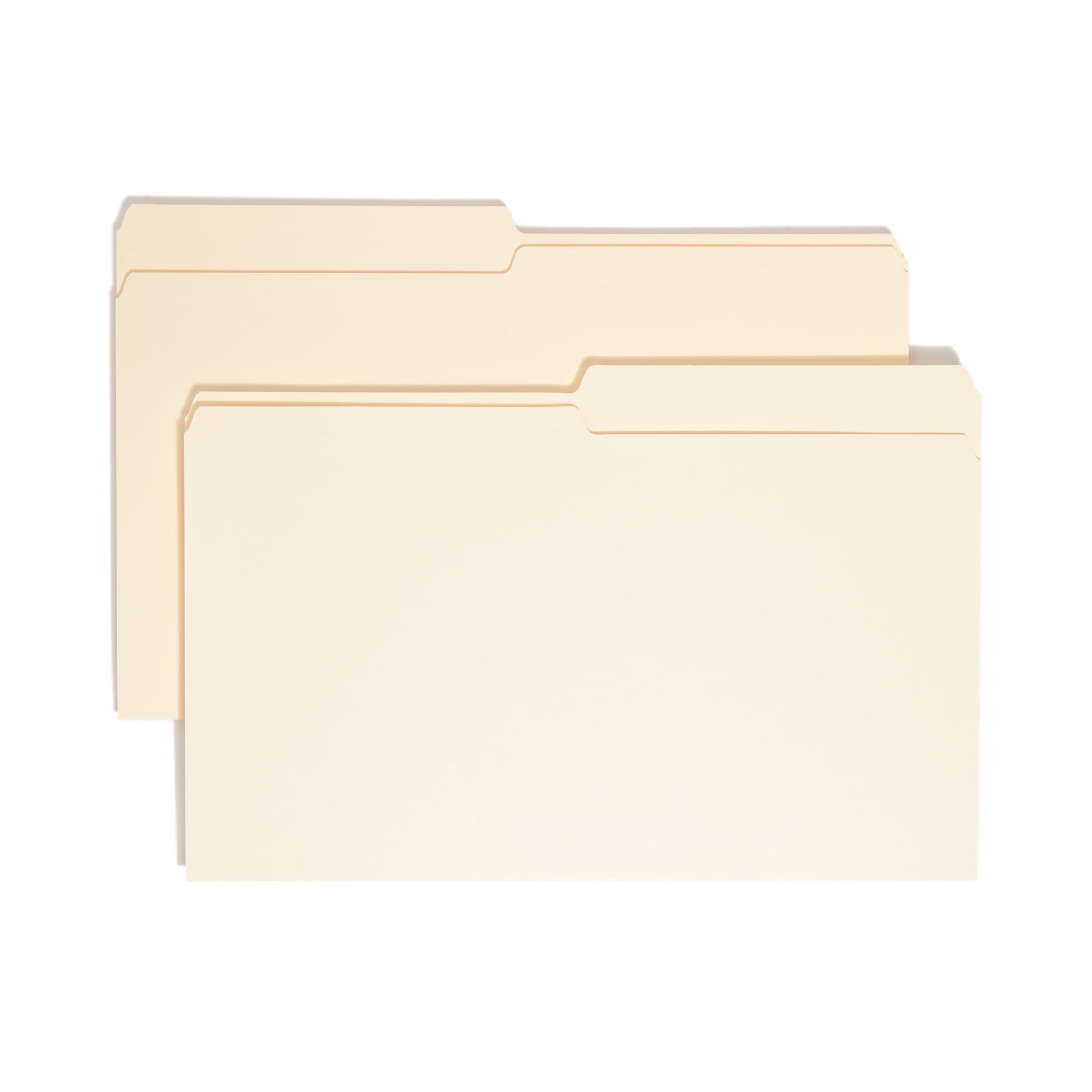 Standard File Folders, 1/2-Cut Tab, Manila Color, Legal Size, Set of 100, 086486153201