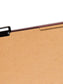 SafeSHIELD® Pressboard Classification File Folders, 2 Dividers, 2 inch Expansion, Metal Tab, Red Color, Letter Size, 