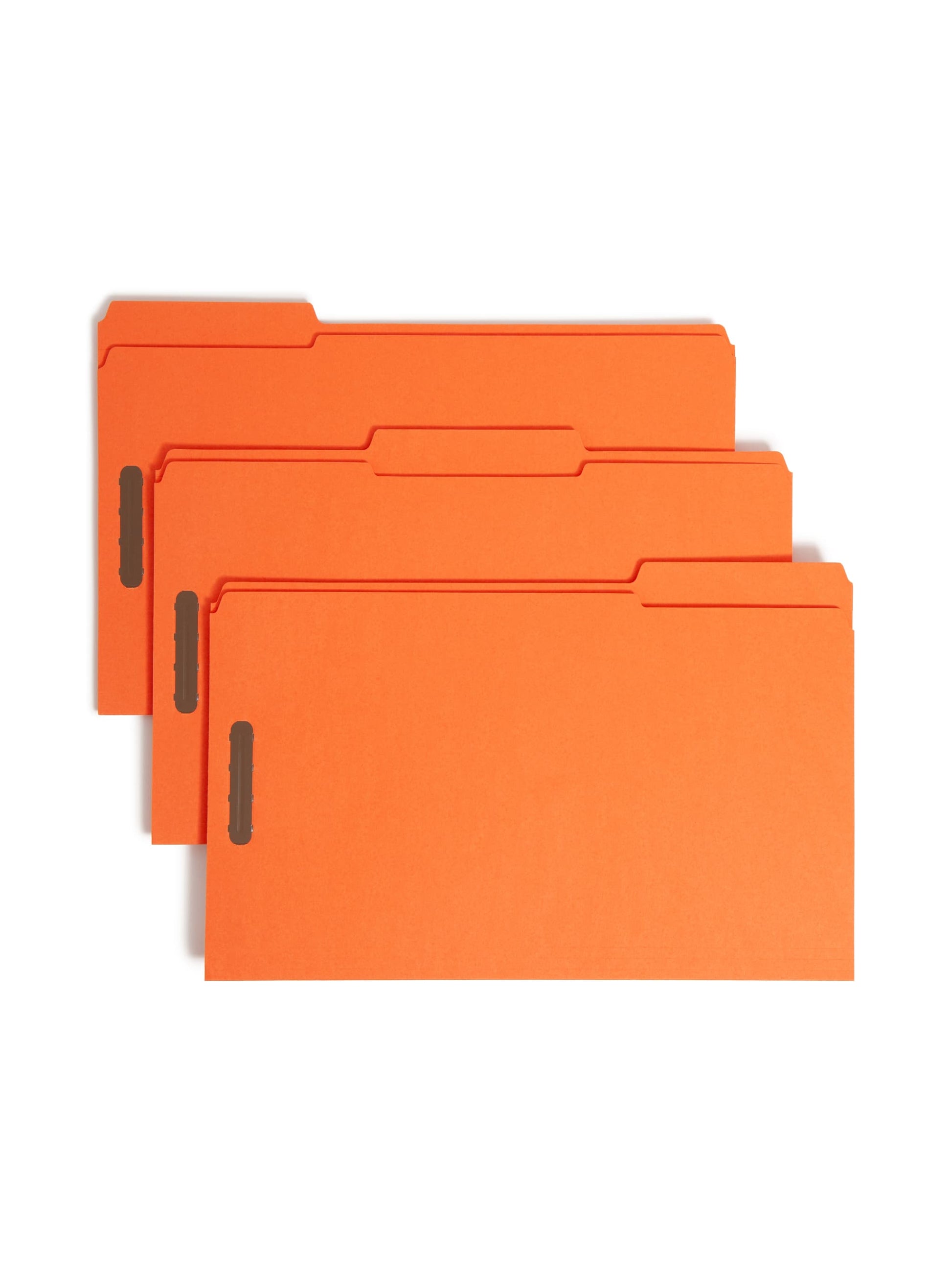 Reinforced Tab Fastener File Folders, 1/3-Cut Tab, 2 FastenersReinforced Tab Fastener File Folders, 1/3 Cut, Orange, Legal, Orange, Legal Size, Set of 50, 086486175401