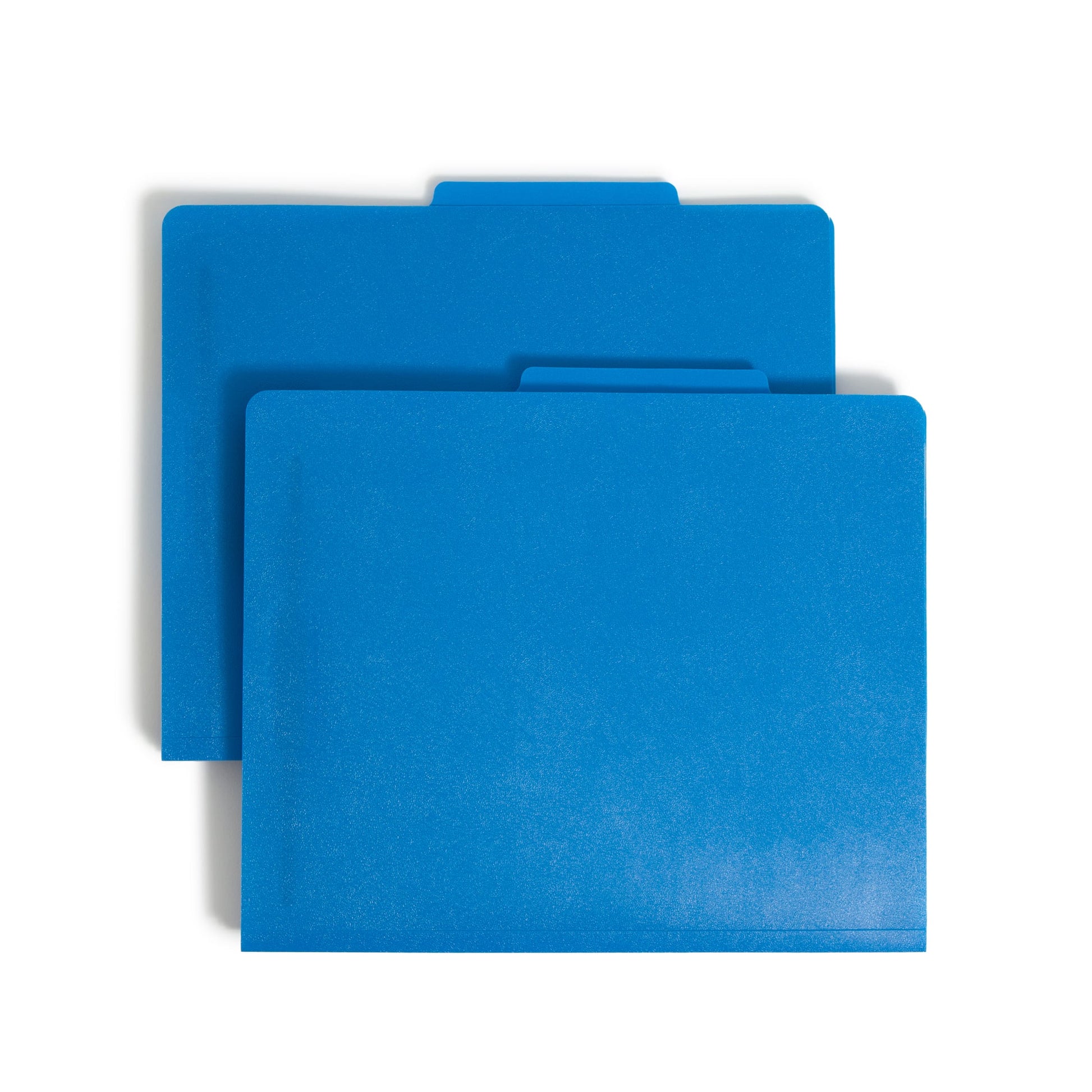 Poly Classification File Folders, Blue Color, Letter Size, Set of 10, 30086486140455