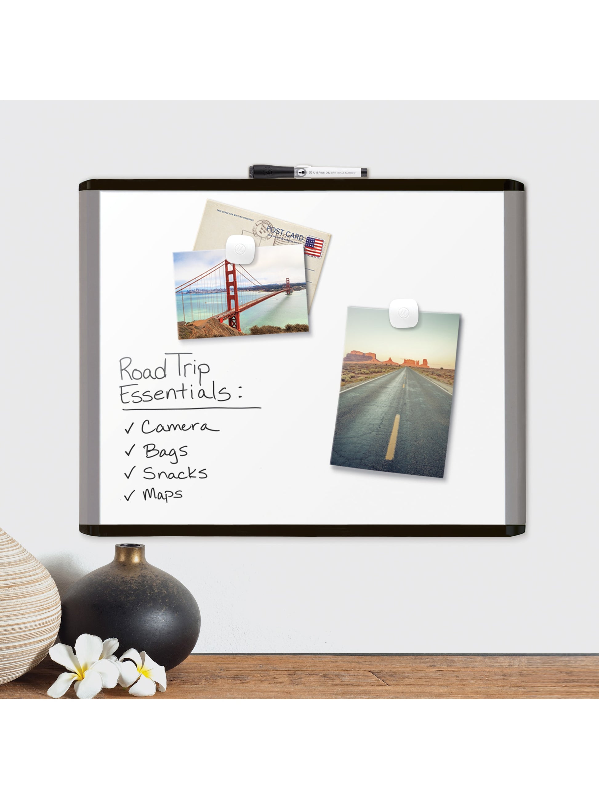 Mod Frame Dry Ease Board, Black and Grey, White, 2" x 1", 2' or smaller, White, 2" X 1" Size, Set of 1, 812296023812