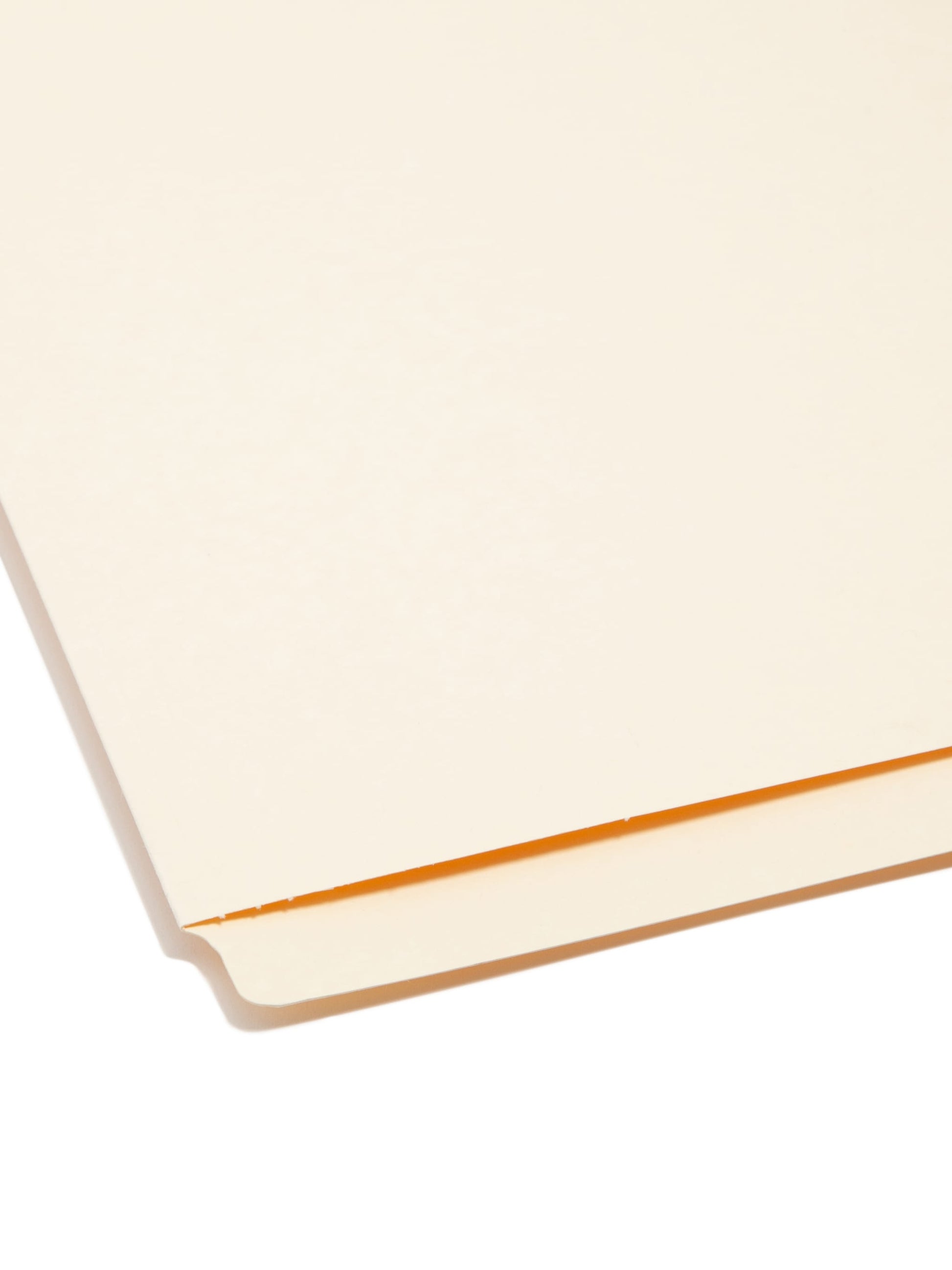 Heavyweight Reinforced End Tab File Folders, Straight-Cut Tab, Manila Color, Letter Size, Set of 100, 086486242509