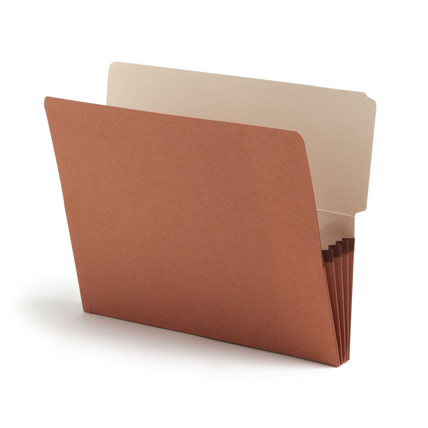 Reinforced End Tab File Pockets, 4 inch High Tab, 3-1/2 inch Expansion, Redrope Color, Letter Size, Set of 10, 30086486736245