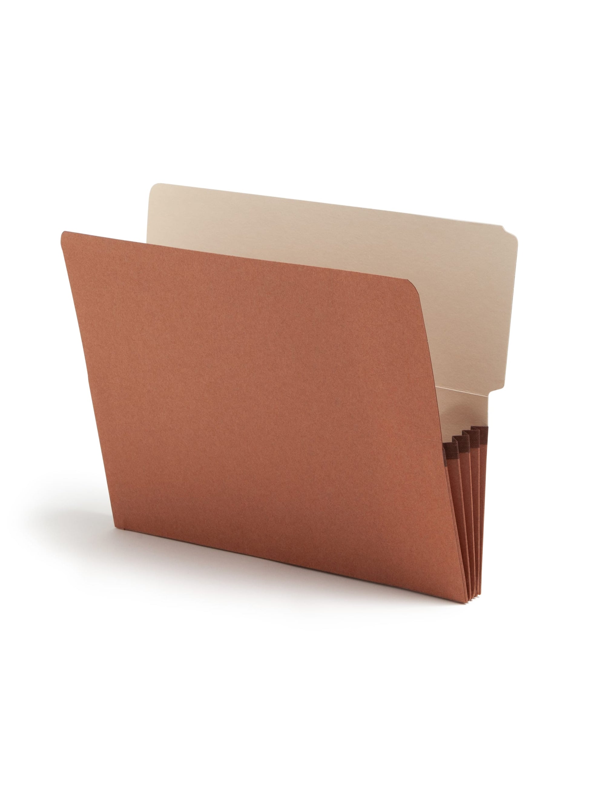 Reinforced End Tab File Pockets, 4 inch High Tab, 3-1/2 inch Expansion, Redrope Color, Letter Size, Set of 0, 30086486736245