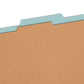 Pressboard Classification File Folders, 2 Dividers, 2 inch Expansion, Blue Color, Legal Size, Set of 5, 086486190480