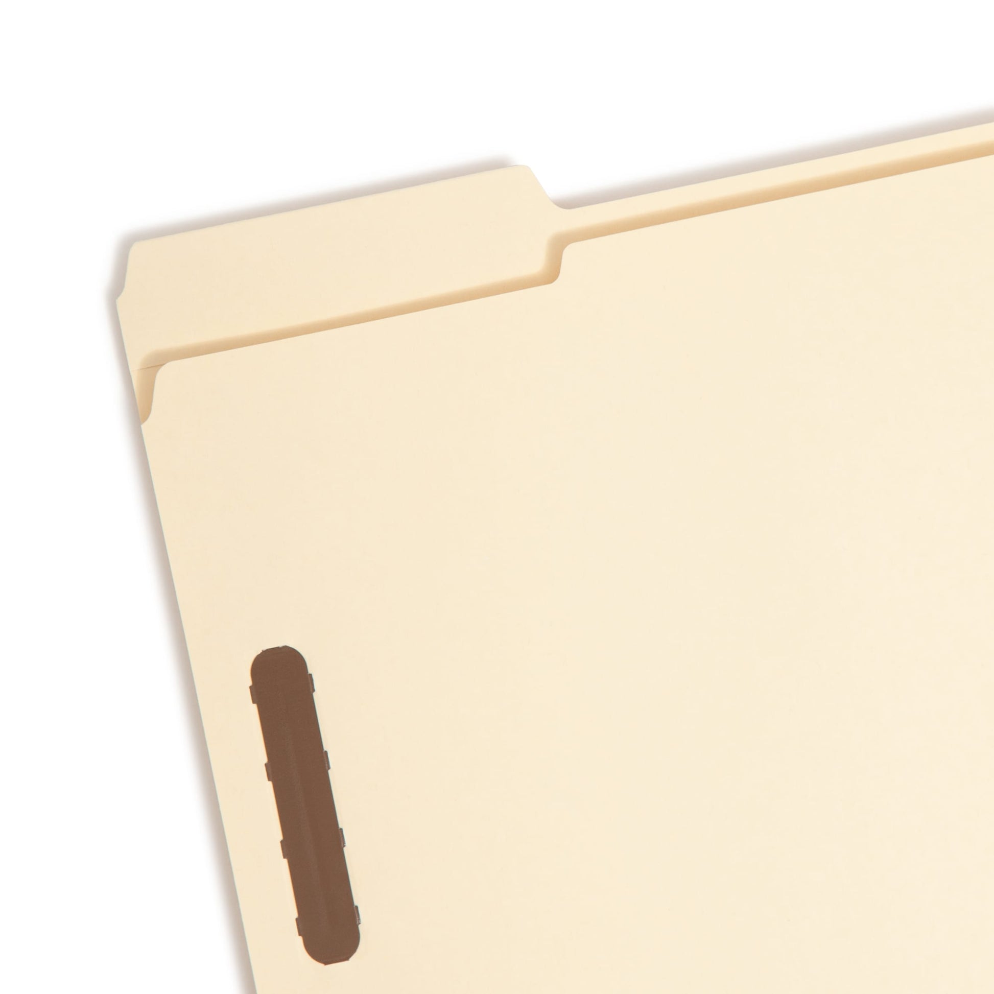 100% Recycled Reinforced Tab Fastener File Folders, Manila Color, Letter Size, Set of 50, 086486145473