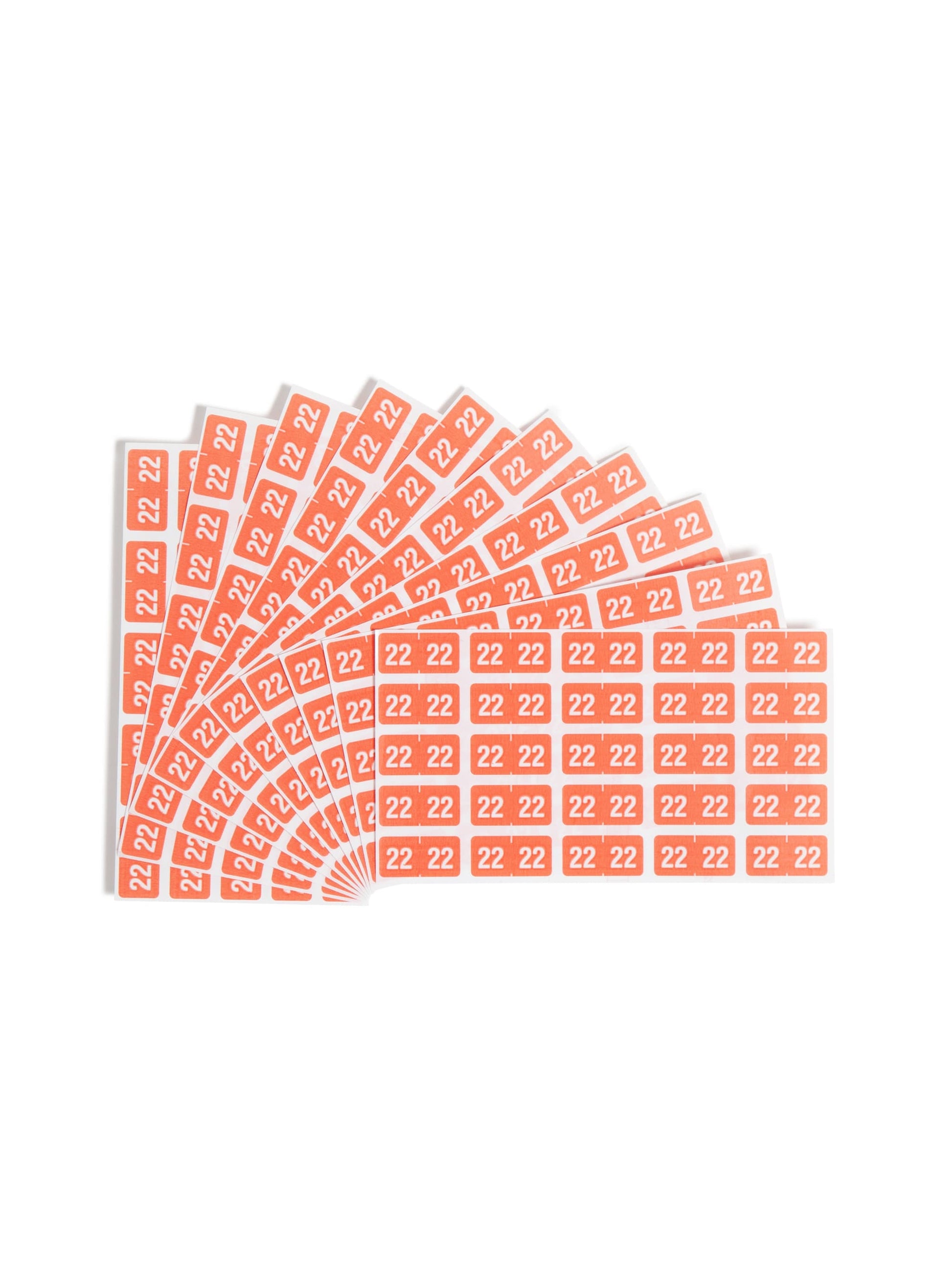 ETS Color-Coded Year Labels - Sheets, Pink Color, 1" X 1/2" Size, Set of 250, 086486679220