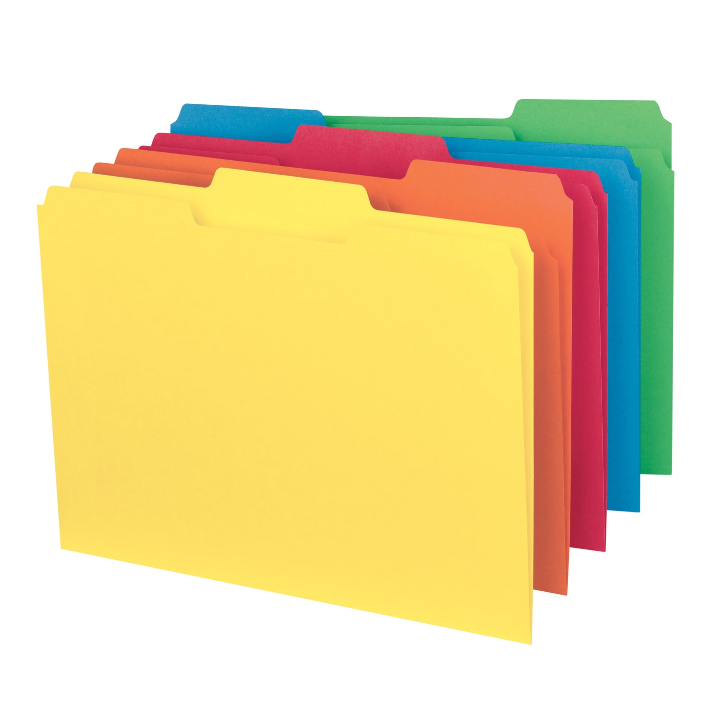 Interior File Folders, Assorted Colors Color, Letter Size, Set of 100, 086486102292