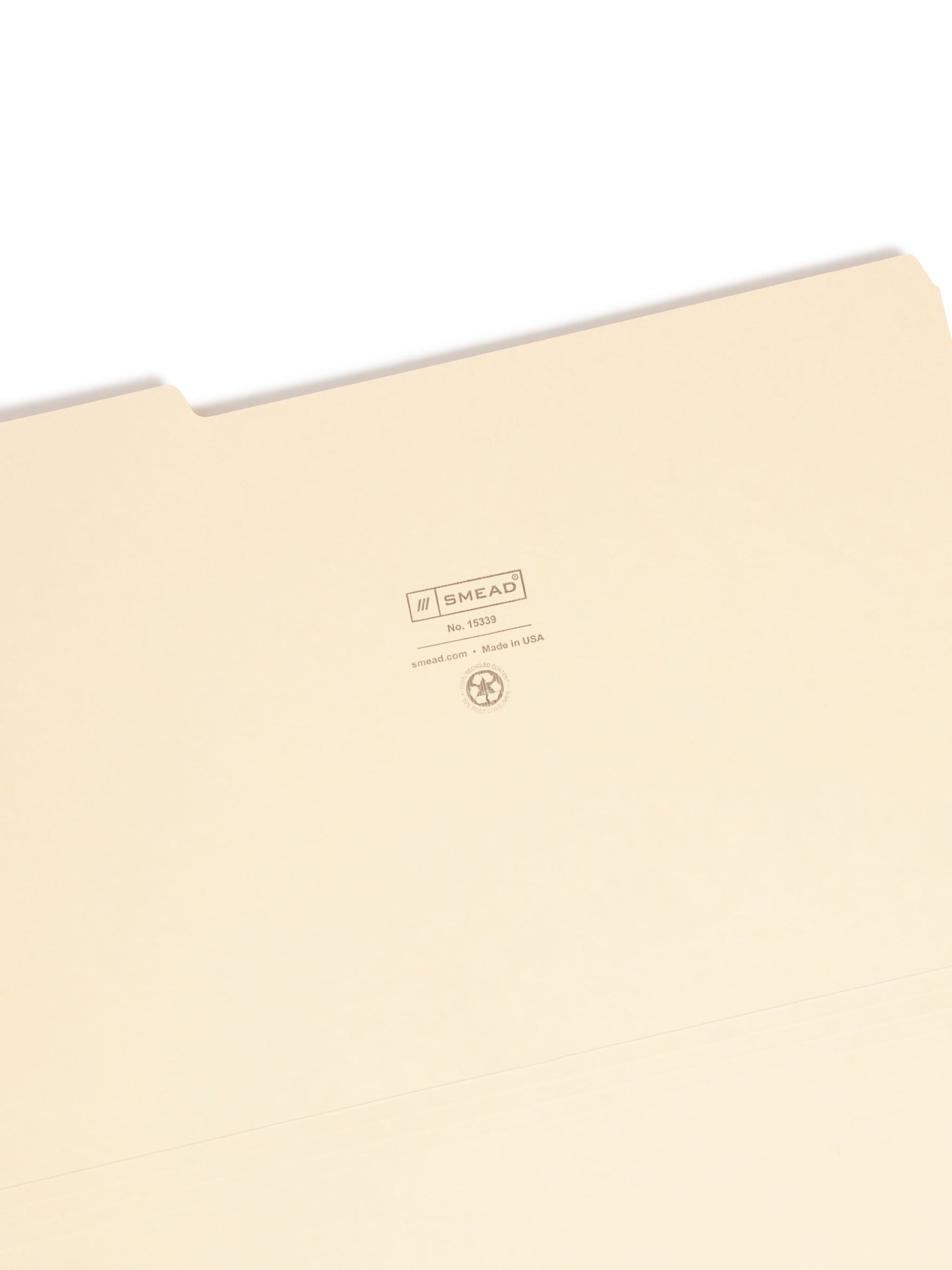 100% Recycled File Folders, Manila Color, Legal Size, Set of 100, 086486153393
