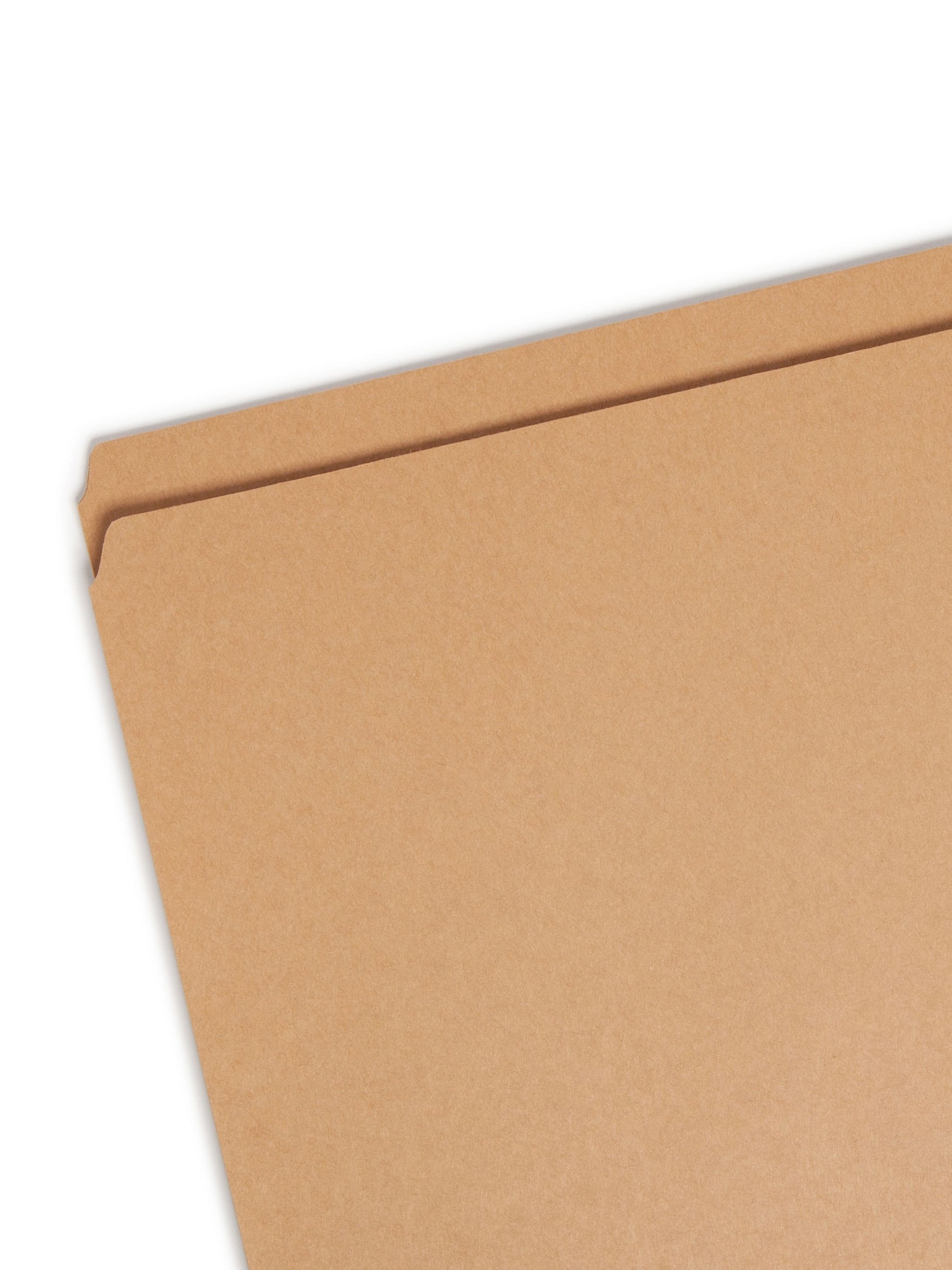 Reinforced Tab File Folders, Straight-Cut Tab, Kraft Color, Letter Size, Set of 100, 086486107105