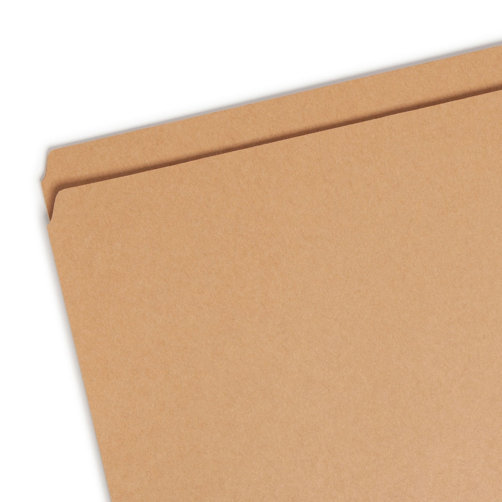 Reinforced Tab File Folders, Straight-Cut Tab, Kraft Color, Letter Size, Set of 100, 086486107105