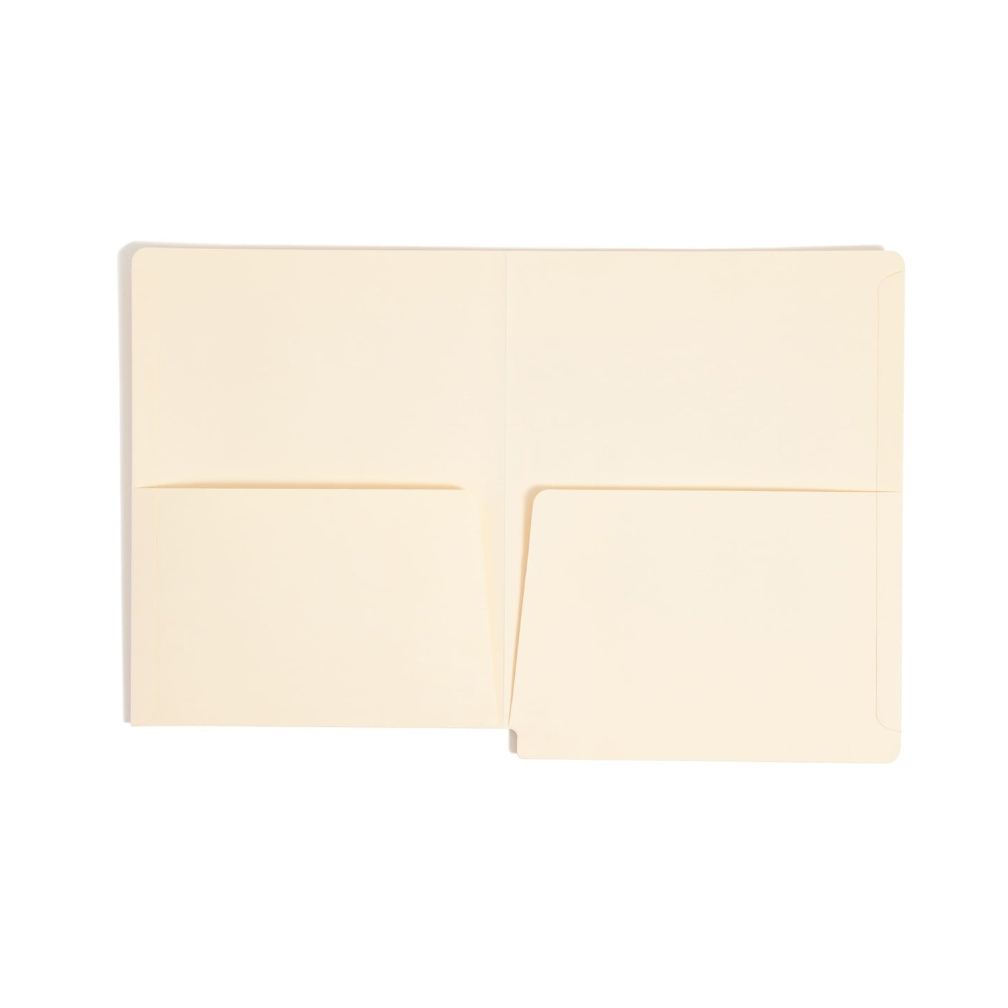 Shelf-Master® Reinforced Tab End Tab Pocket File Folders, Straight-Cut Tab, 2 Pockets, Manila Color, Letter Size, Set of 25, 086486241175