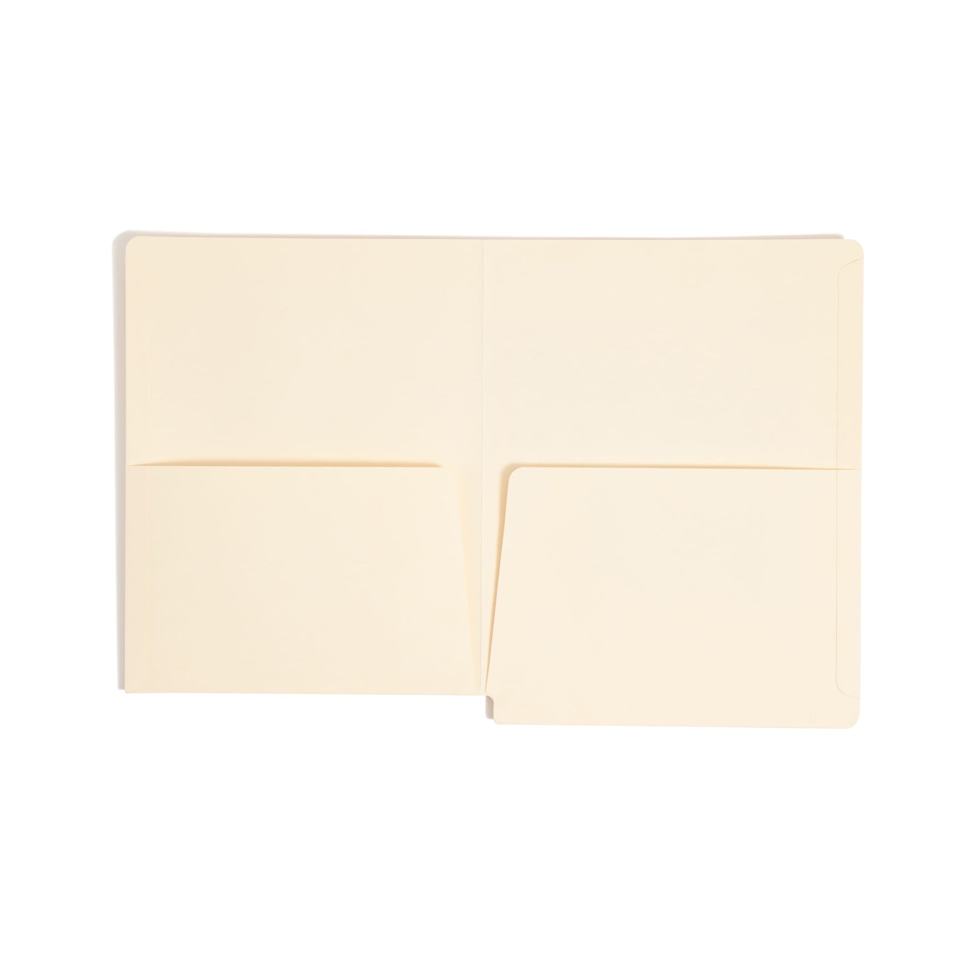 Shelf-Master® Reinforced Tab End Tab Pocket File Folders, Straight-Cut Tab, 2 Pockets, Manila Color, Letter Size, Set of 25, 086486241175