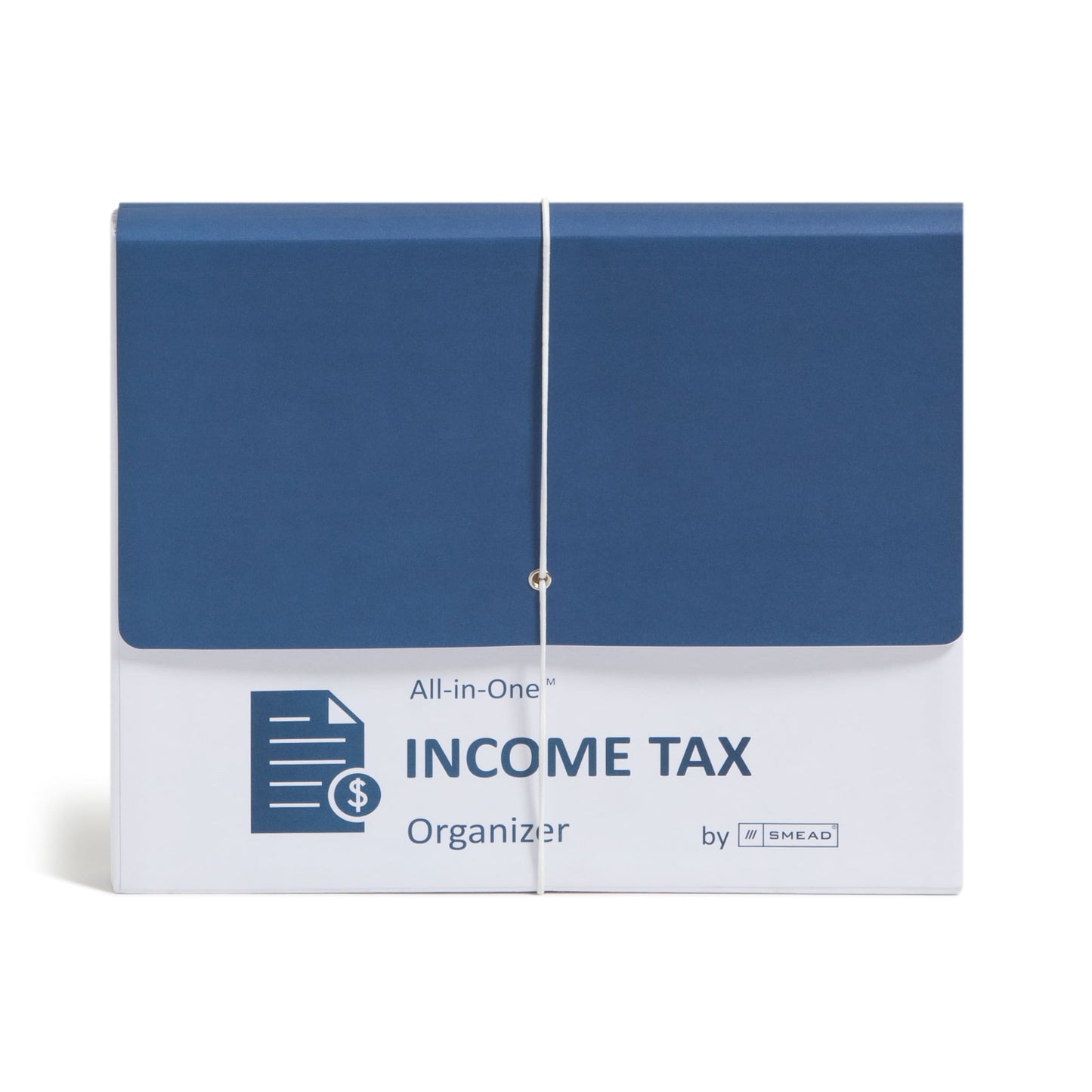 All-in-One Income Tax Organizer, 12 Pockets, White Color, Letter Size, Set of 1, 086486706605