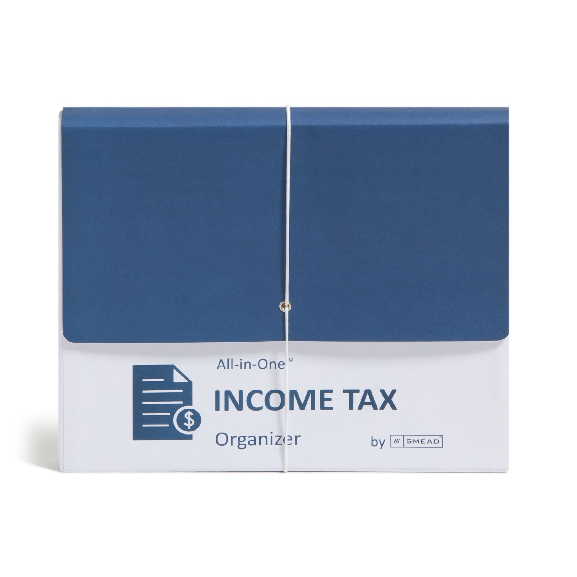 All-in-One Income Tax Organizer, 12 Pockets, White Color, Letter Size, Set of 1, 086486706605