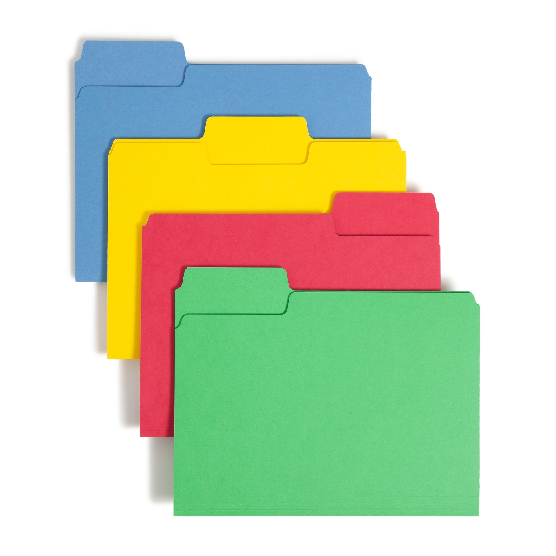SuperTab® Heavyweight File Folders, Assorted Colors Color, Letter Size, Set of 50, 086486104104