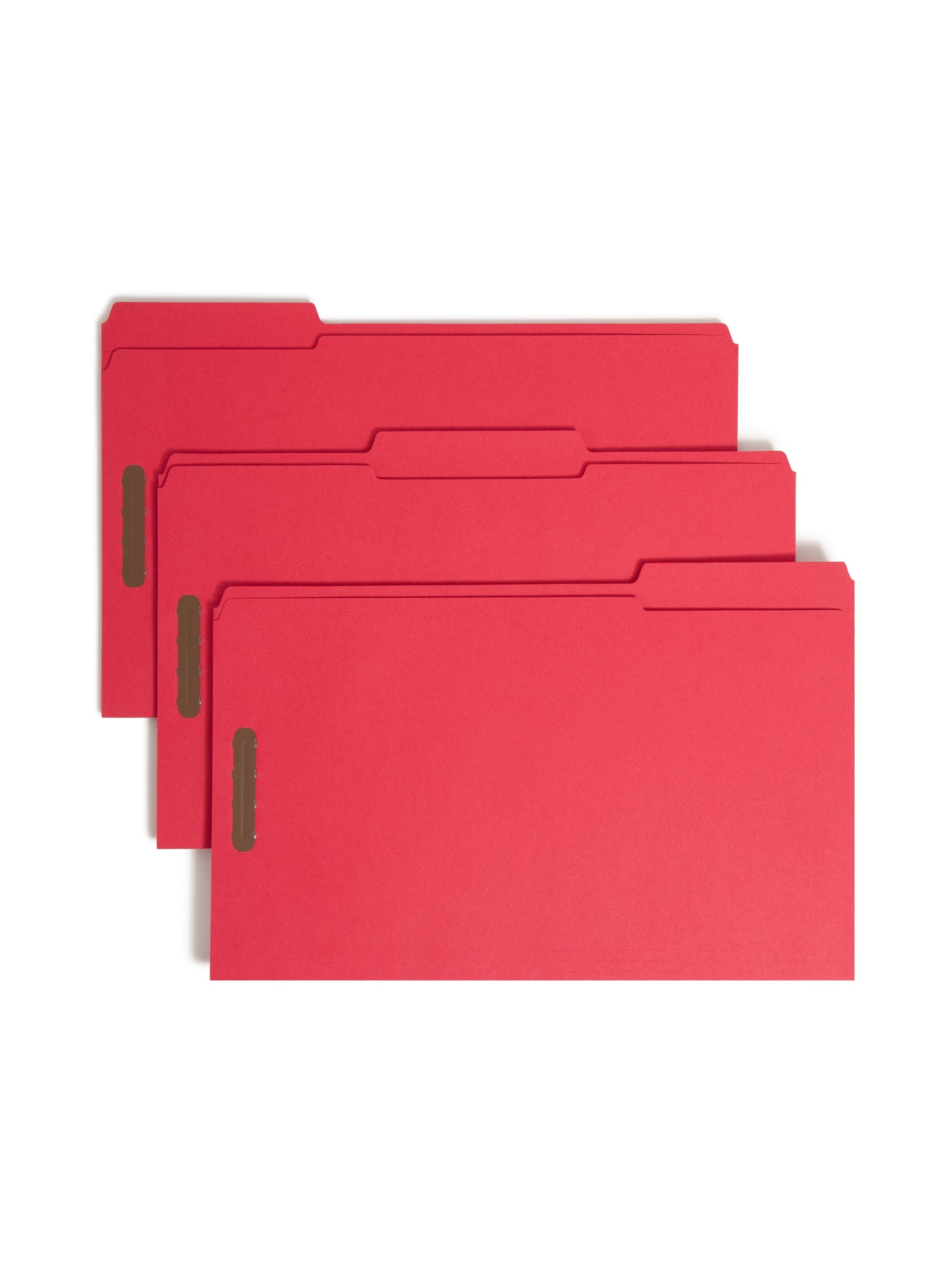 Reinforced Tab Fastener File Folders, 1/3-Cut Tab, 2 FastenersReinforced Tab Fastener File Folders, 1/3 Cut, Red, Legal, Red, Legal Size, Set of 50, 086486177405