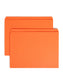 Reinforced Tab File Folders, Straight-Cut Tab, Orange Color, Letter Size, Set of 100, 086486125109