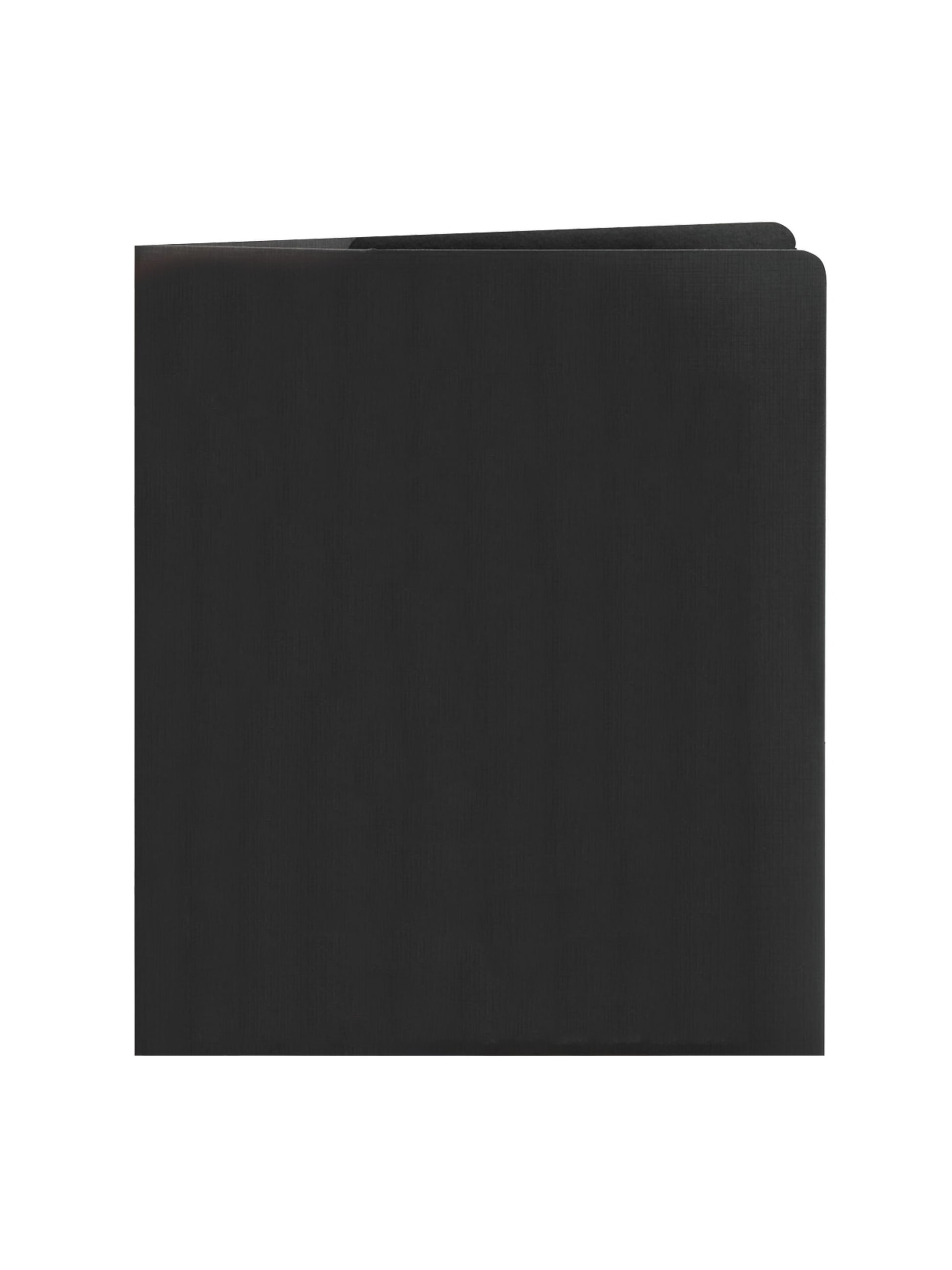 Lockit® Two-Pocket Folders, Black Color, Letter Size, Set of 25, 30086486879812