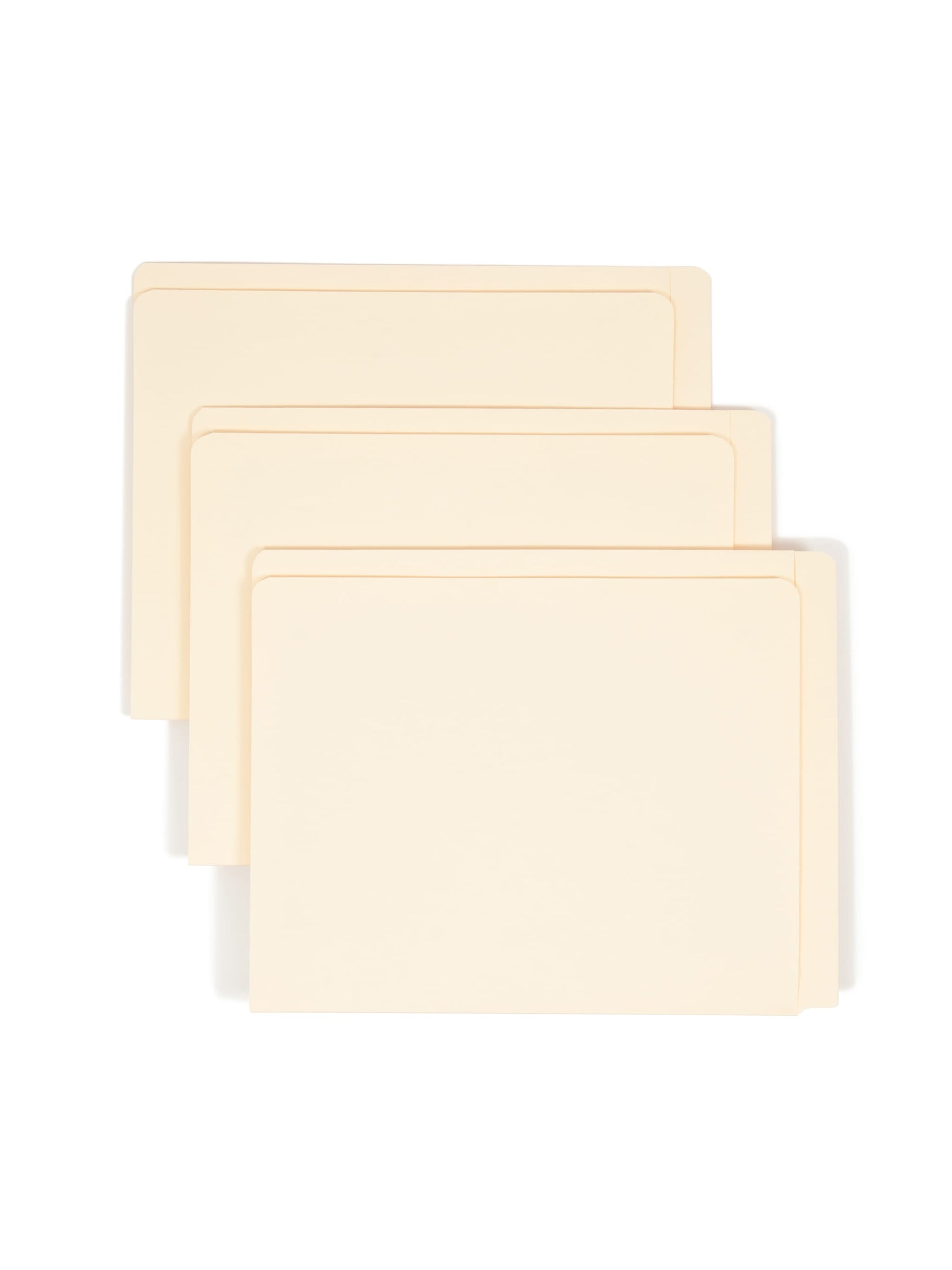 Reinforced Top Tab and End Tab Conversion Folders, Straight-Cut Tab, Manila Color, Letter Size, Set of 100, 086486241908