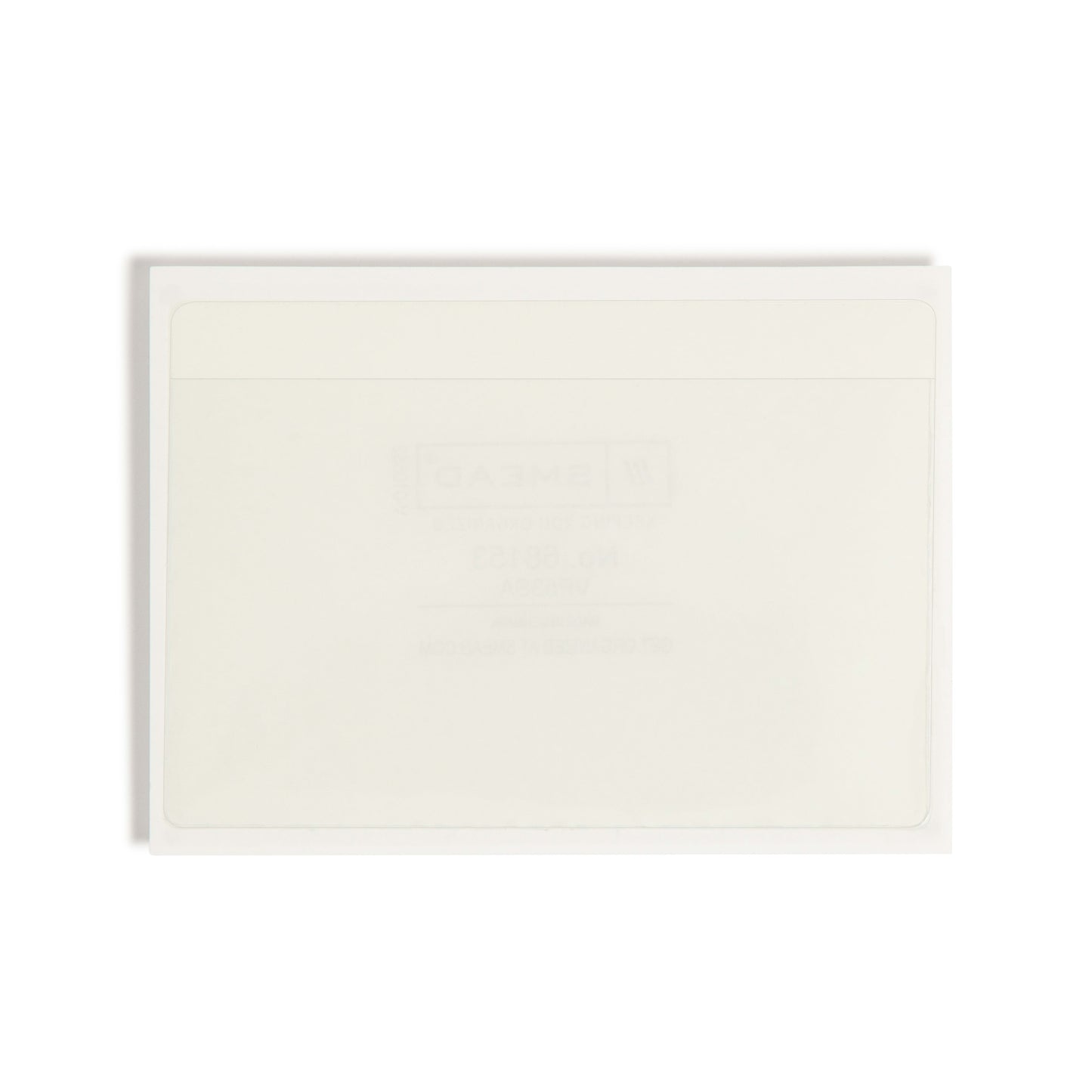 Self-Adhesive Poly Pockets, Clear Color, 5" X 3" Size, Set of 100, 086486681537