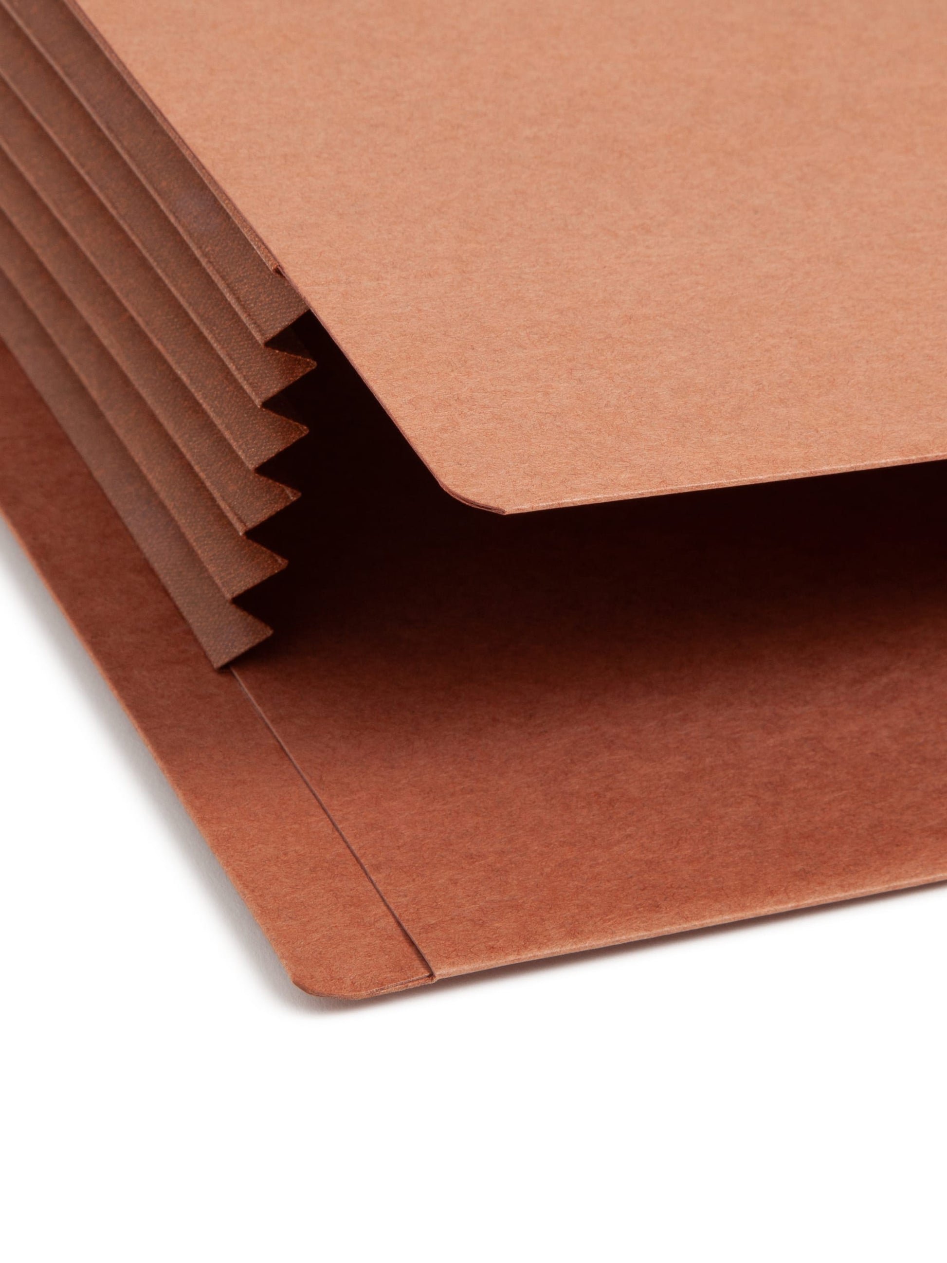 TUFF® Extra-Wide Reinforced End Tab File Pockets, Straight-Cut Tab, 5-1/4 inch Expansion, Redrope Color, Extra Wide Legal Size, Set of 10, 30086486747906