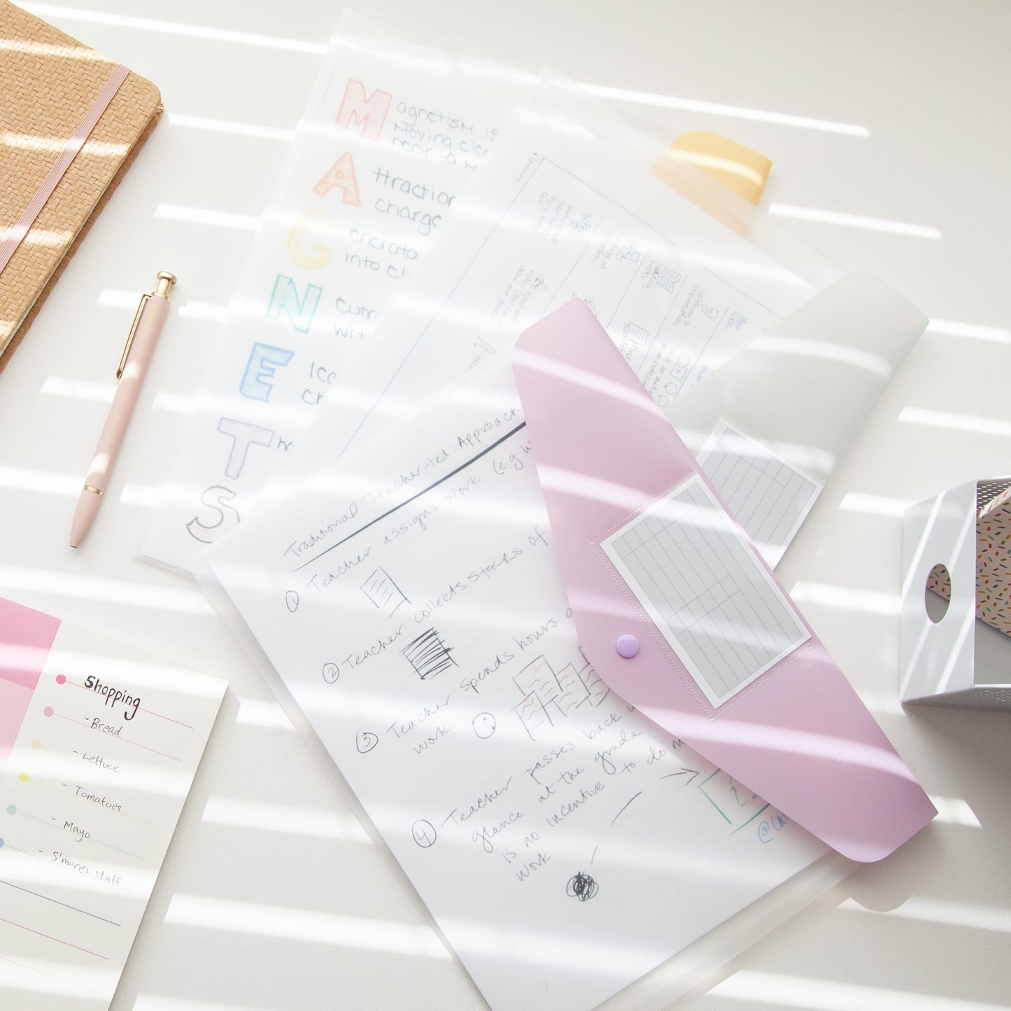 Document Holders, Assorted Colors Color, Letter Size, Set of 6, 086486896887