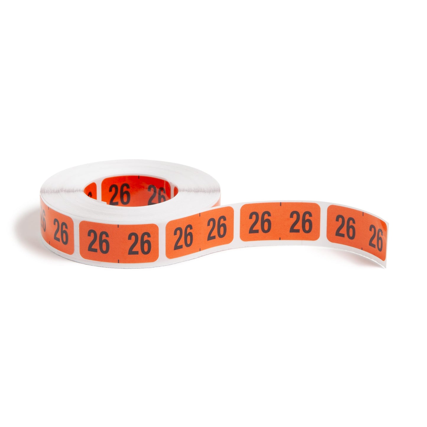 ETYJ Color-Coded Year Labels, Orange Color, 1-1/2" X 3/4" Size, Set of 50, 086486683265