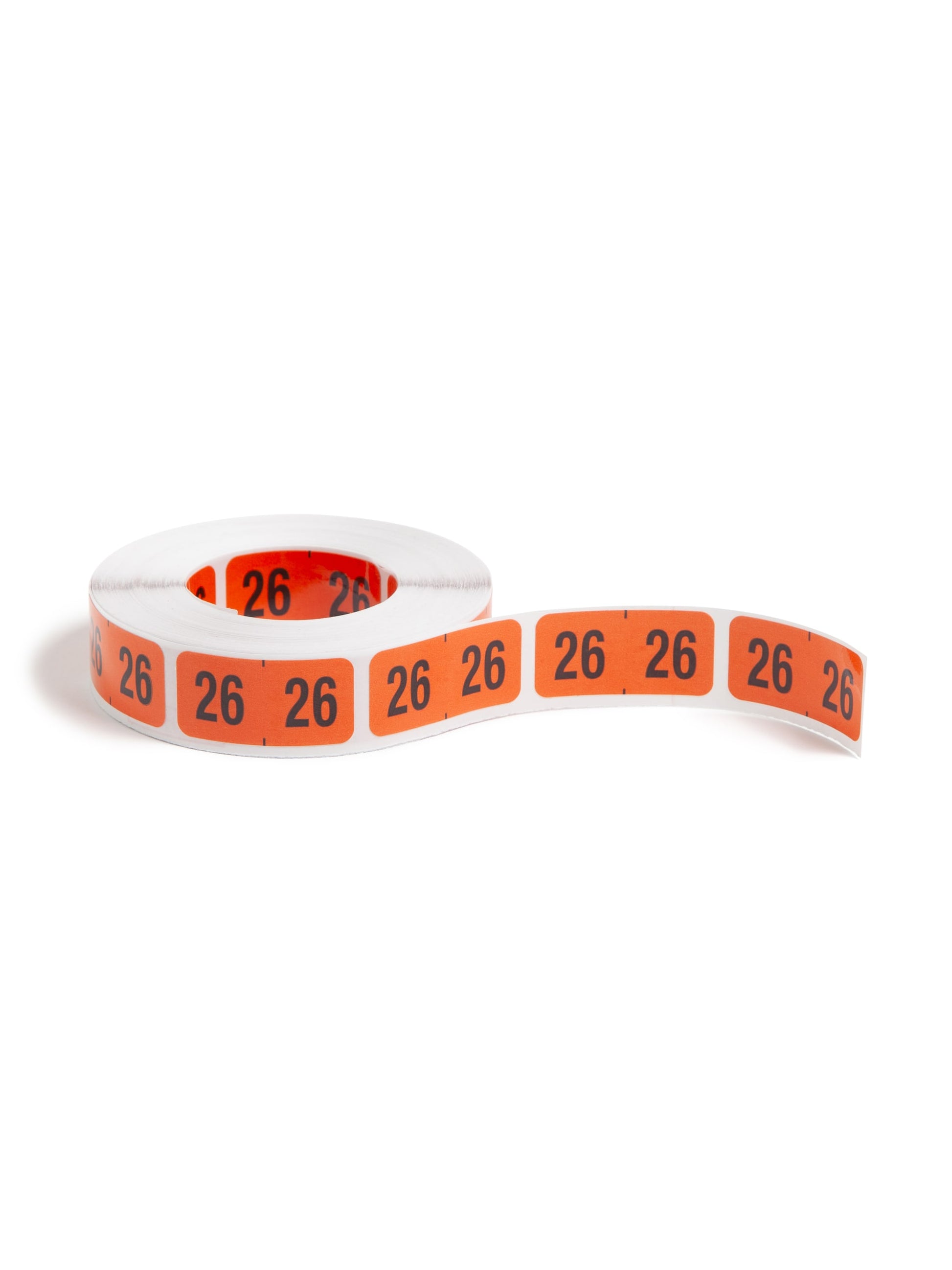 ETYJ Color-Coded Year Labels, Orange Color, 1-1/2" X 3/4" Size, Set of 50, 086486683265