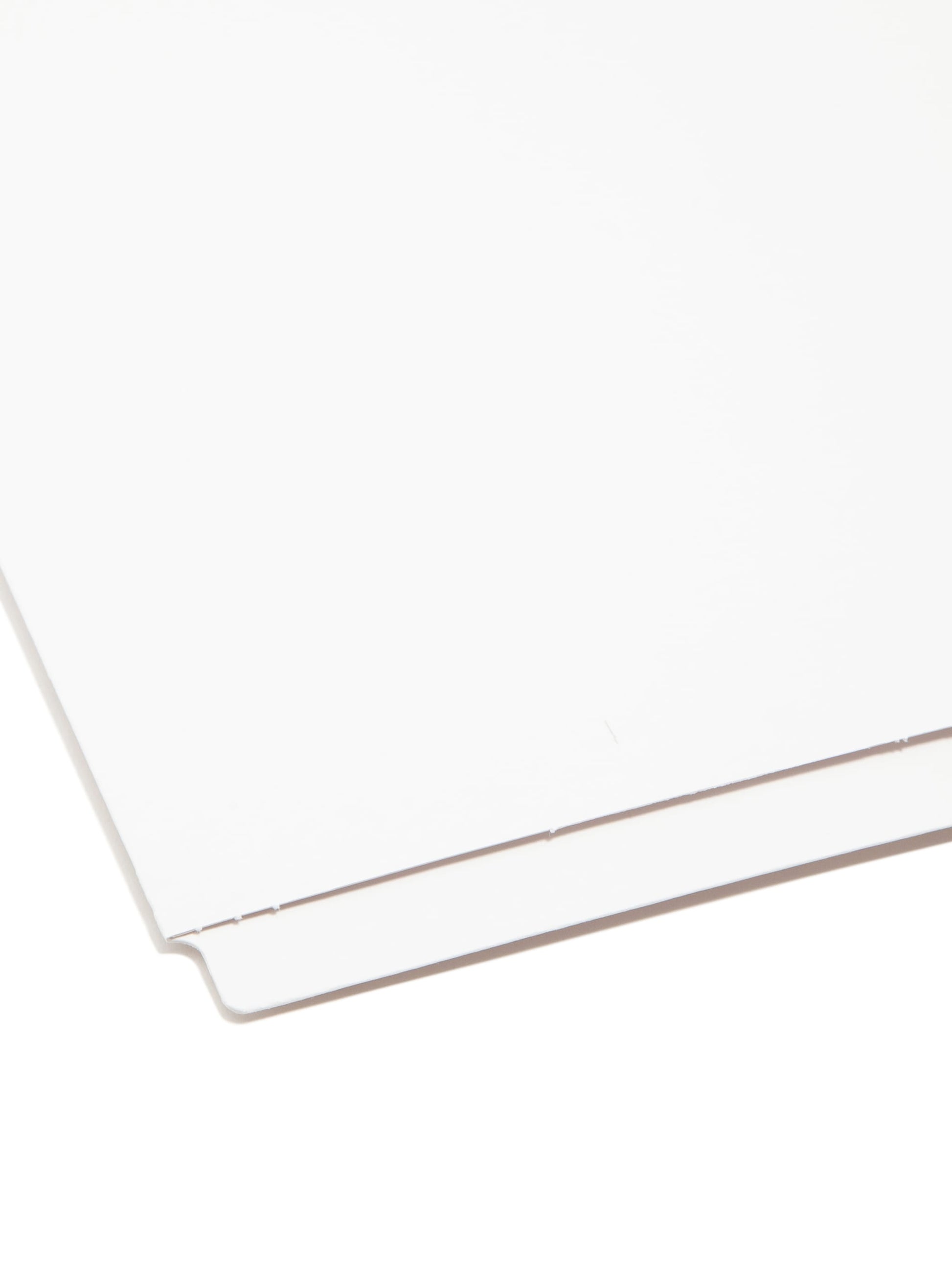 Reinforced End Tab File Folders, Straight-Cut Tab, Ivory Color, Letter Size, Set of 100, 086486245098