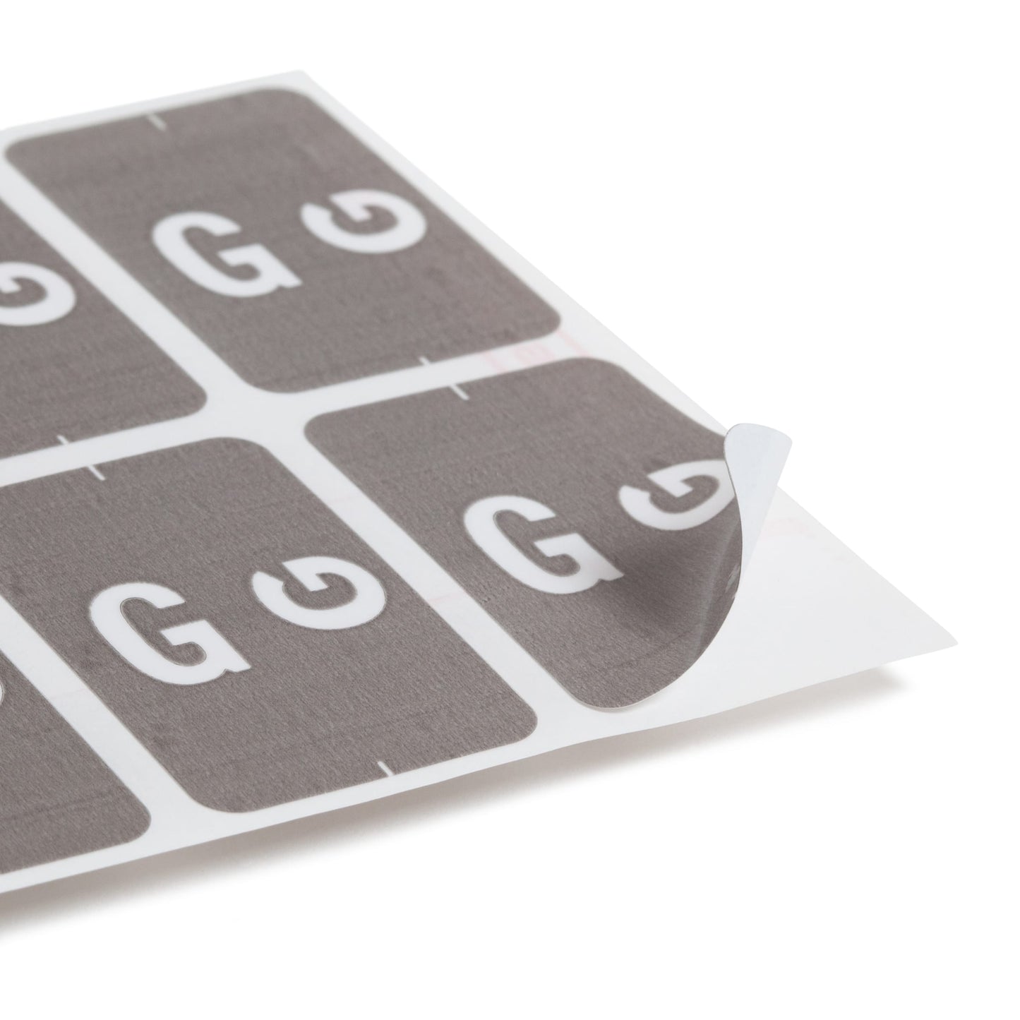AlphaZ® ACCS Color Coded Alphabetic Labels - Sheets, Gray Color, 1" X 1-5/8" Size, Set of 100, 086486671774