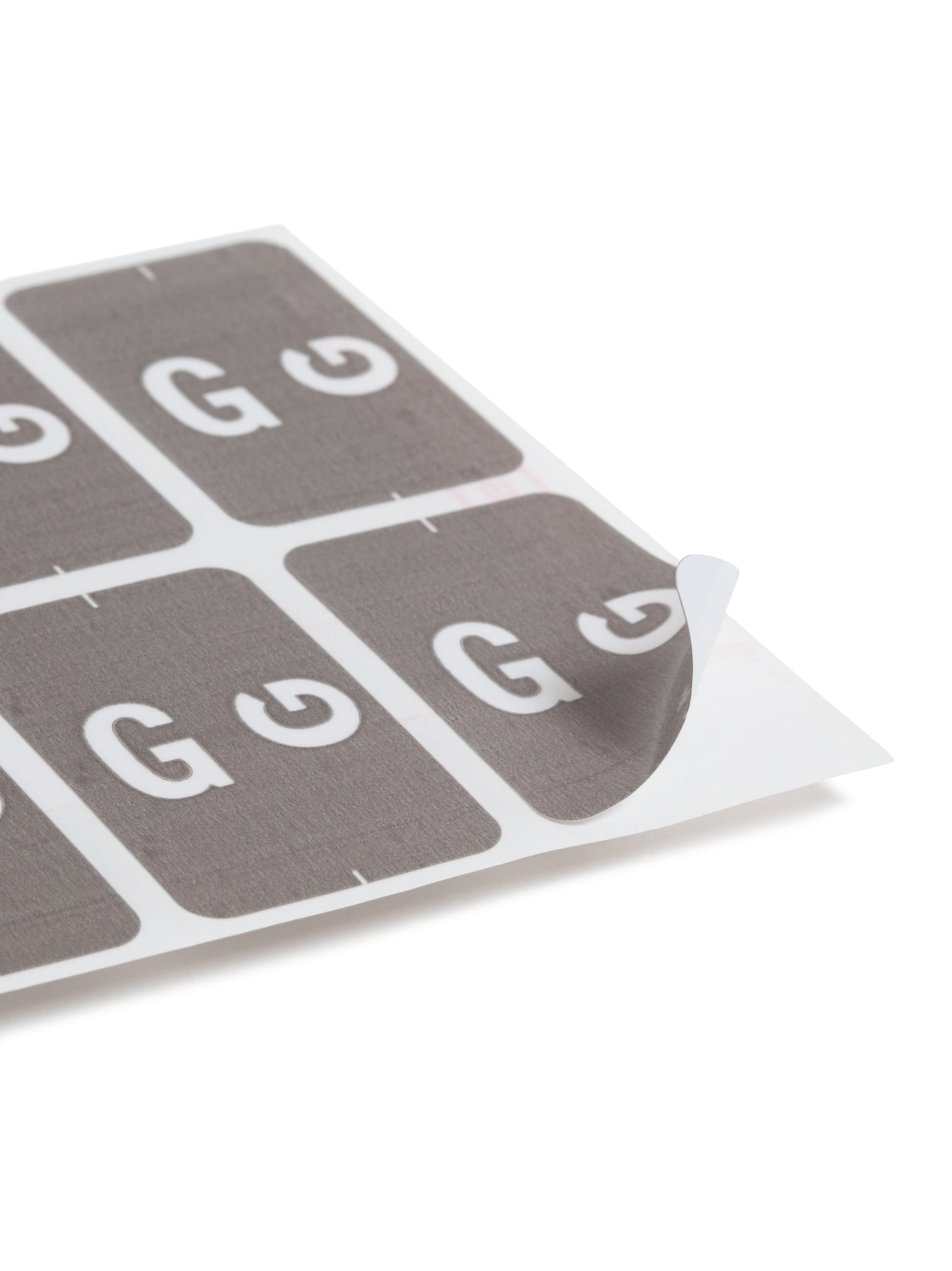 AlphaZ® ACCS Color Coded Alphabetic Labels - Sheets, Gray Color, 1" X 1-5/8" Size, Set of 100, 086486671774