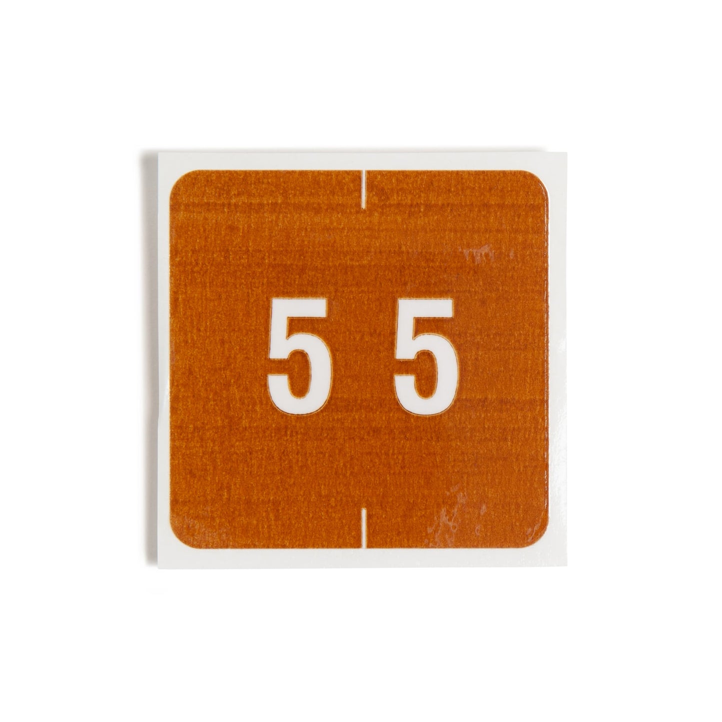 DCC Color-Coded Numeric Labels - Rolls, Brown Color, 1-1/2" X 1-1/2" Size, Set of 250, 086486674256