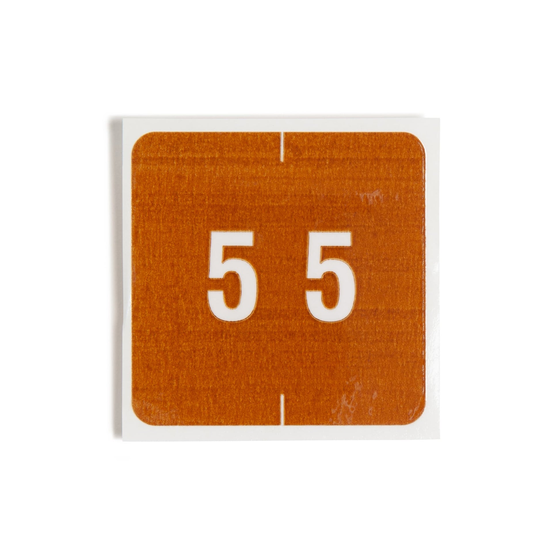 DCC Color-Coded Numeric Labels - Rolls, Brown Color, 1-1/2" X 1-1/2" Size, Set of 250, 086486674256