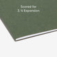 Standard Hanging File Folders with 1/5-Cut Tabs, Standard Green Color, Letter Size, Set of 25, 086486640558
